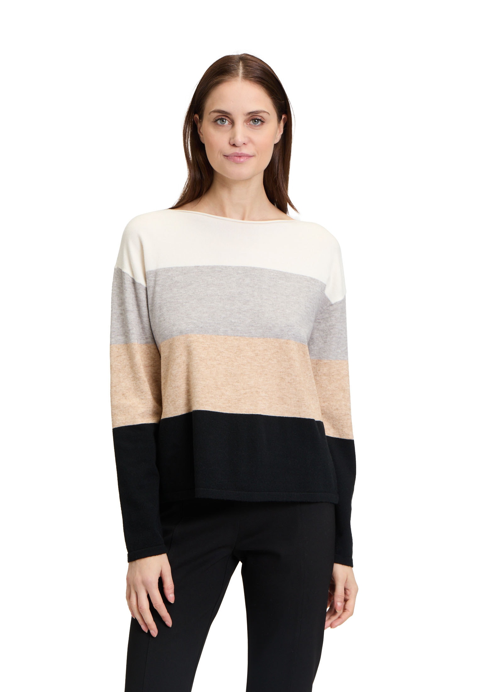 Betty Barclay Rundhalspullover »Feinstrickpullover mit Color Blocking«