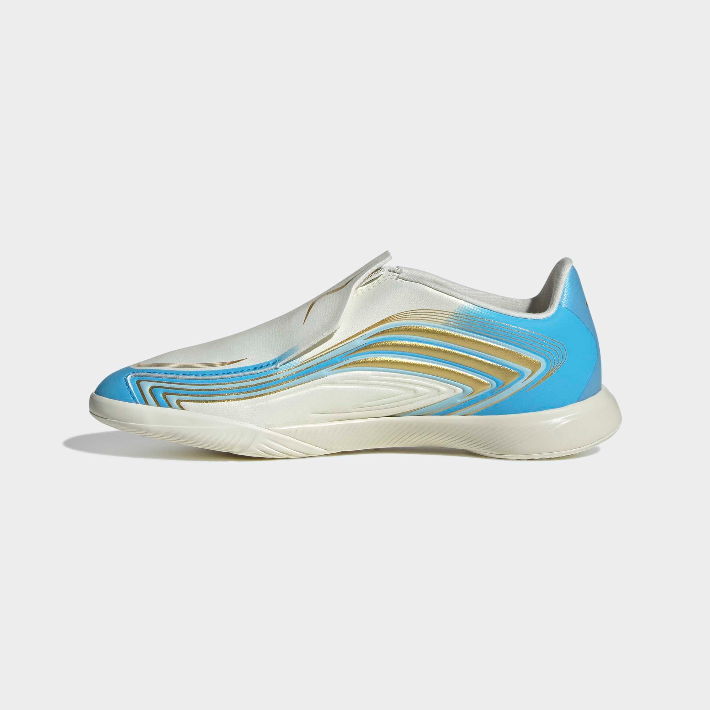 adidas Performance Fußballschuh »F50 MESSI LEAGUE KIDS , HALLENBÖDEN, OHNE SCHNÜRSENKEL«  für Hallenboden, für Jugendliche & Kinder