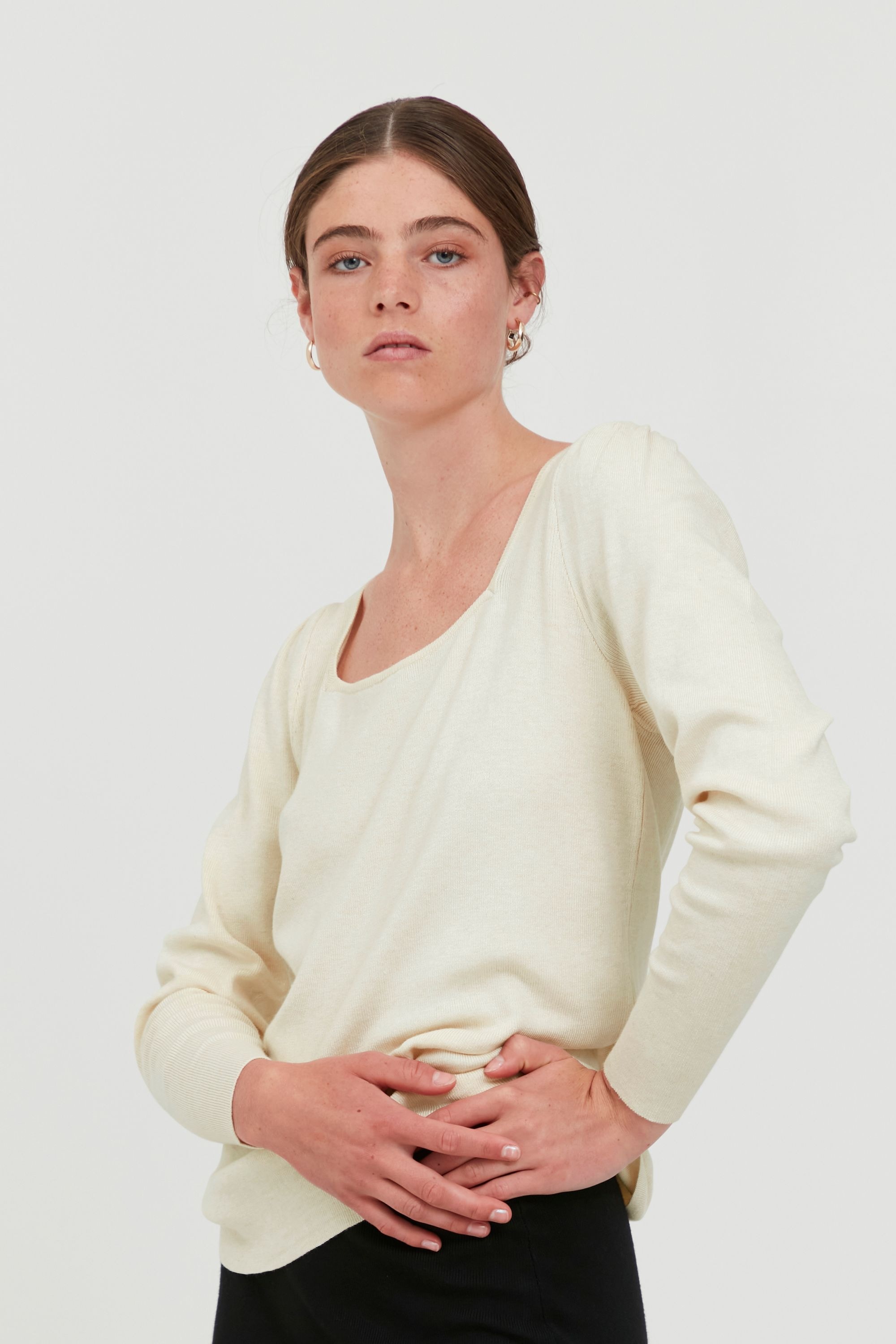 Ichi Strickfleece-Pullover »Strickpullover IHRuvera«