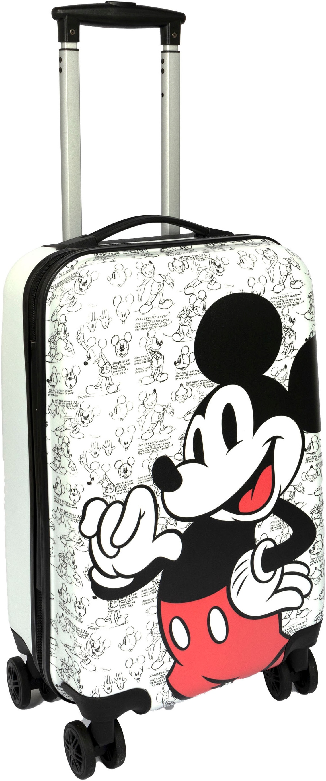 UNDERCOVER Kinderkoffer »Mickey Mouse, 59 cm«, 4 St. Rollen, mit TSA-Zahlenschloss