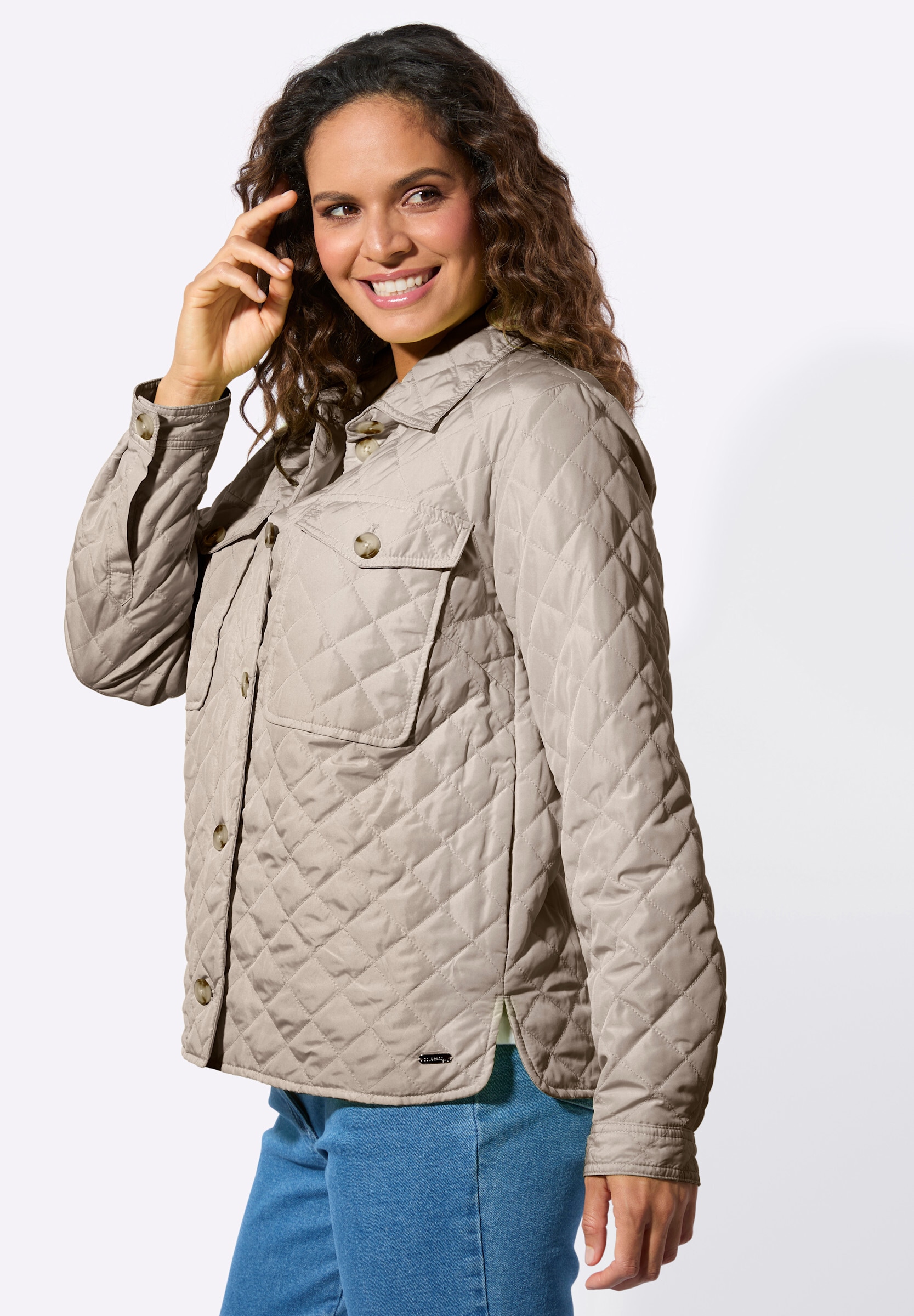 Witt Blusenblazer »Blusenjacke Blusenjacke mit aufgesetzten Brusttaschen«