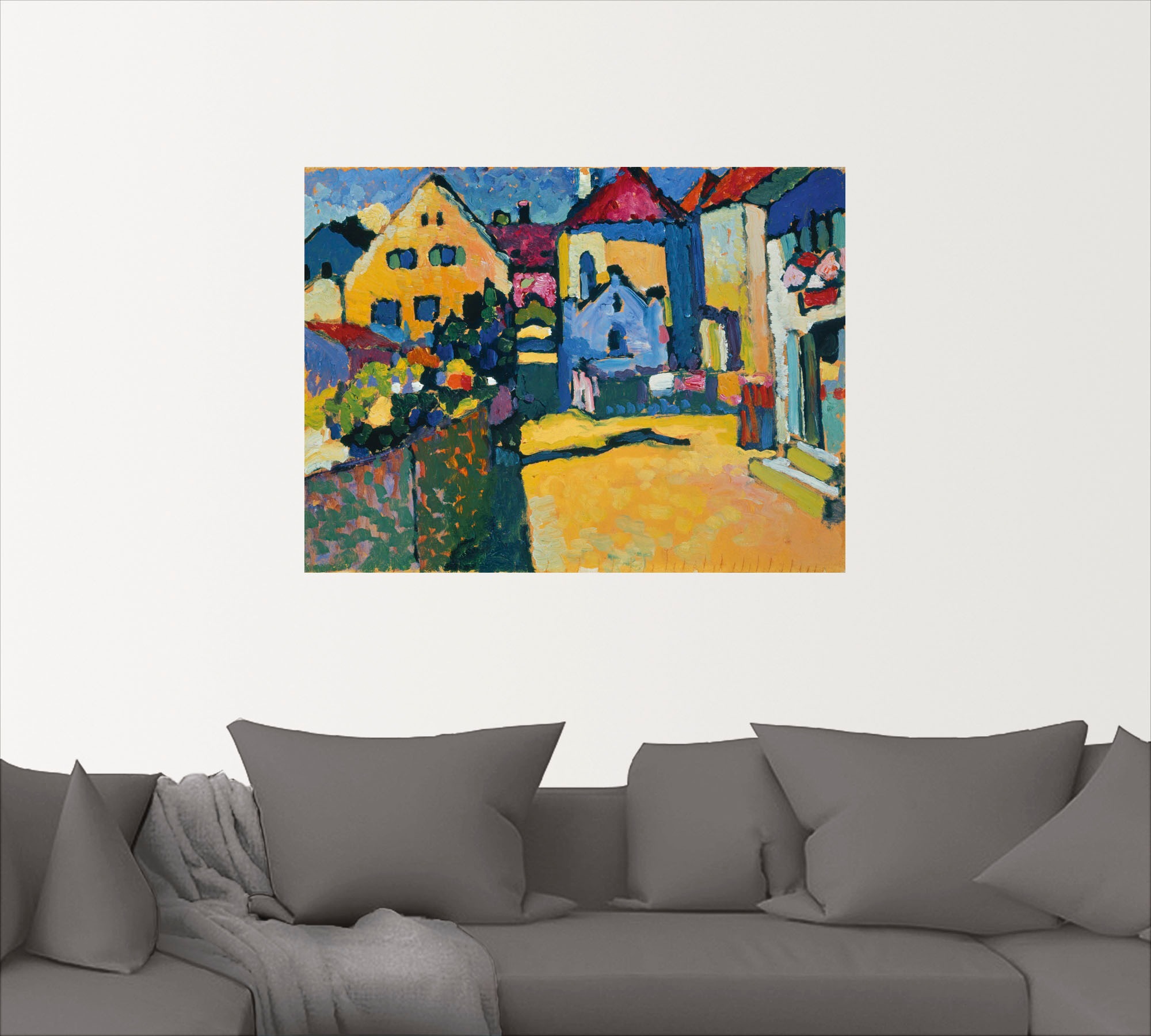 Artland Wandbild »Grüngasse in Murnau. 1909«, Europa, (1 St.), als Leinwandbild, Poster, Wandaufkleber in verschied. Größen