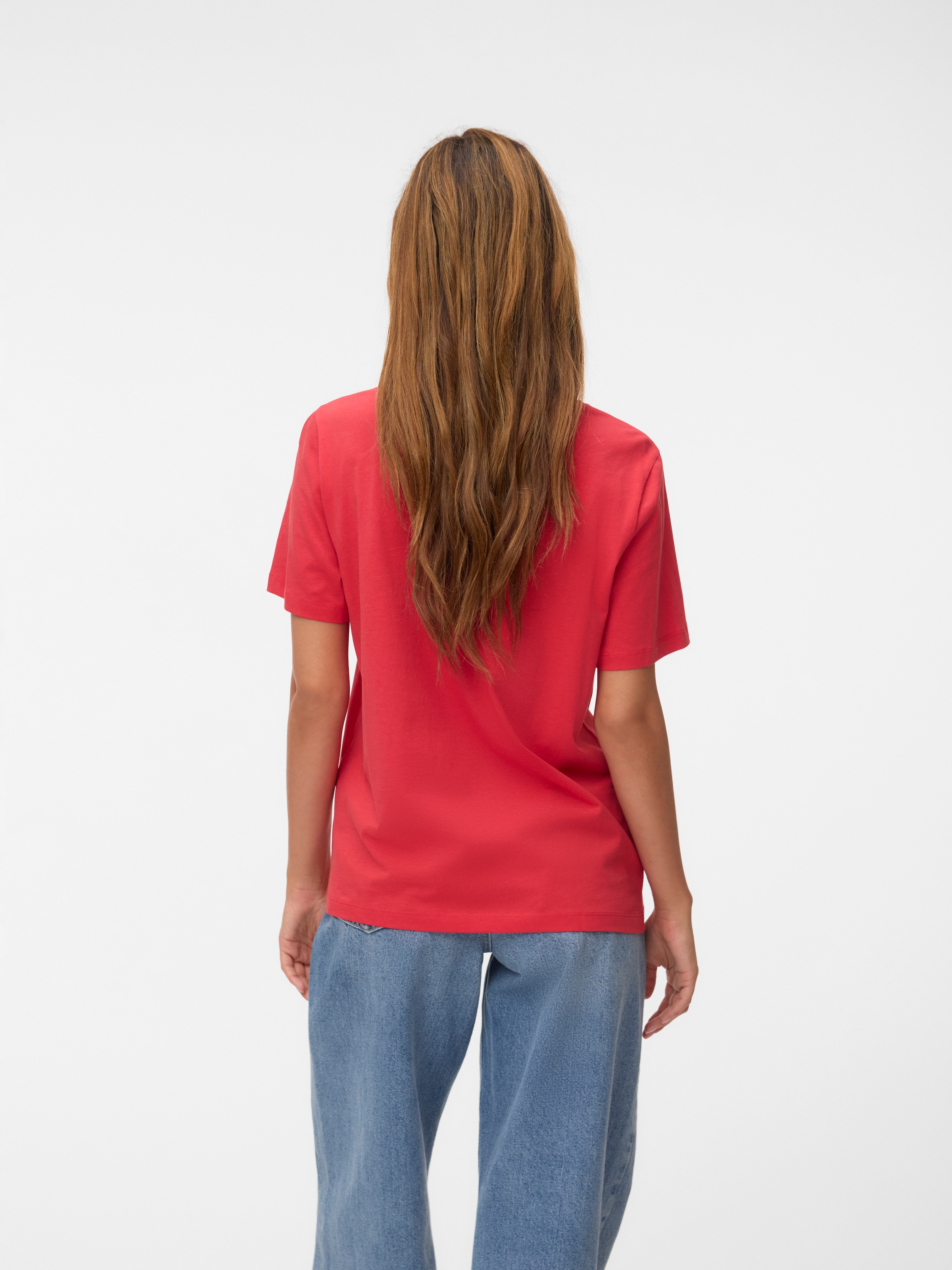 Vero Moda Kurzarmshirt »VMHEIDI PAULINA SS TOP BOX JRS« Baumwolle, regular fit