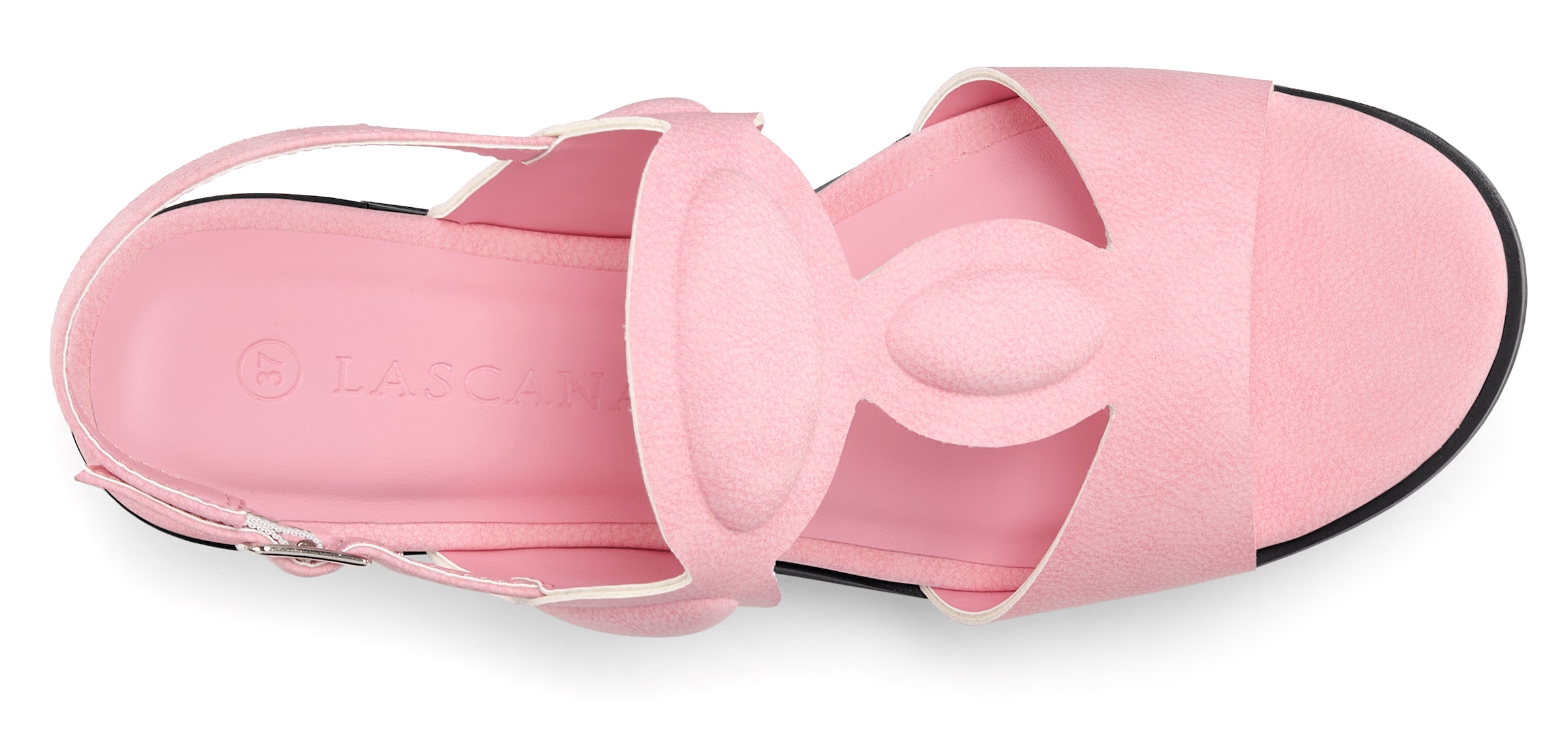 LASCANA Sandalette »Sommerschuh, offener Absatzschuh, Sandale, Riemchensandalette«  mit Blockabsatz VEGAN