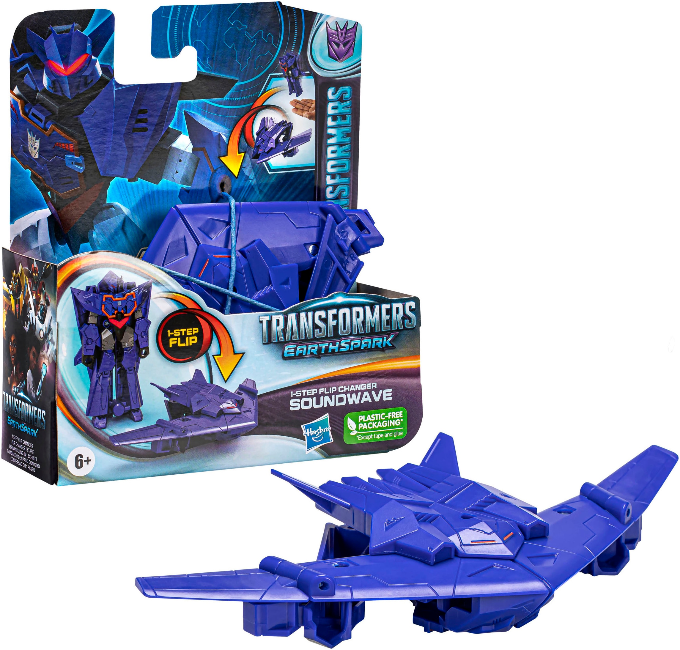 Actionfigur »Transformers EarthSpark, 1-Step Flip Changer Soundwave«