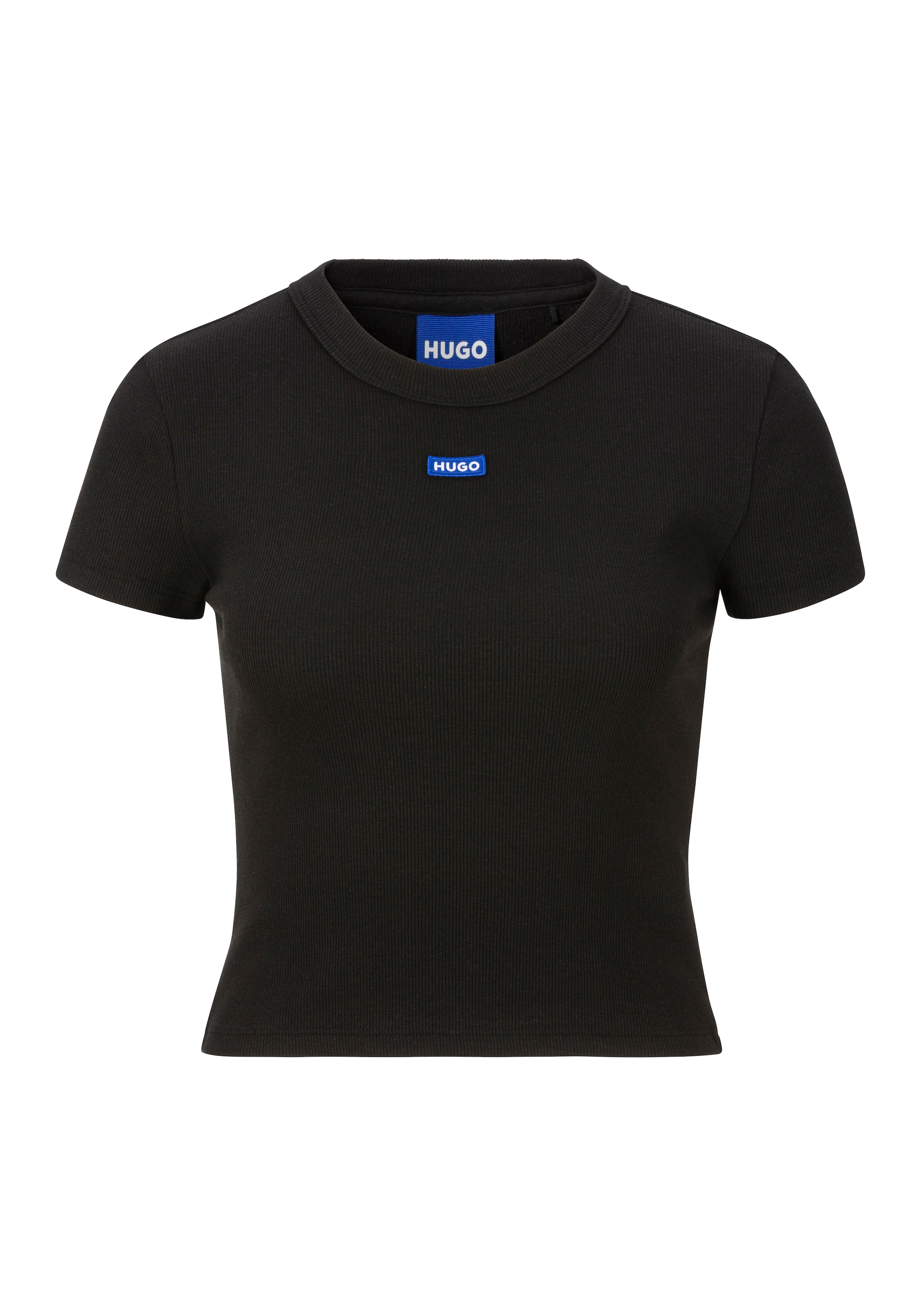 HUGO Blue T-Shirt »Baby Tee«, in verkürzter Länge