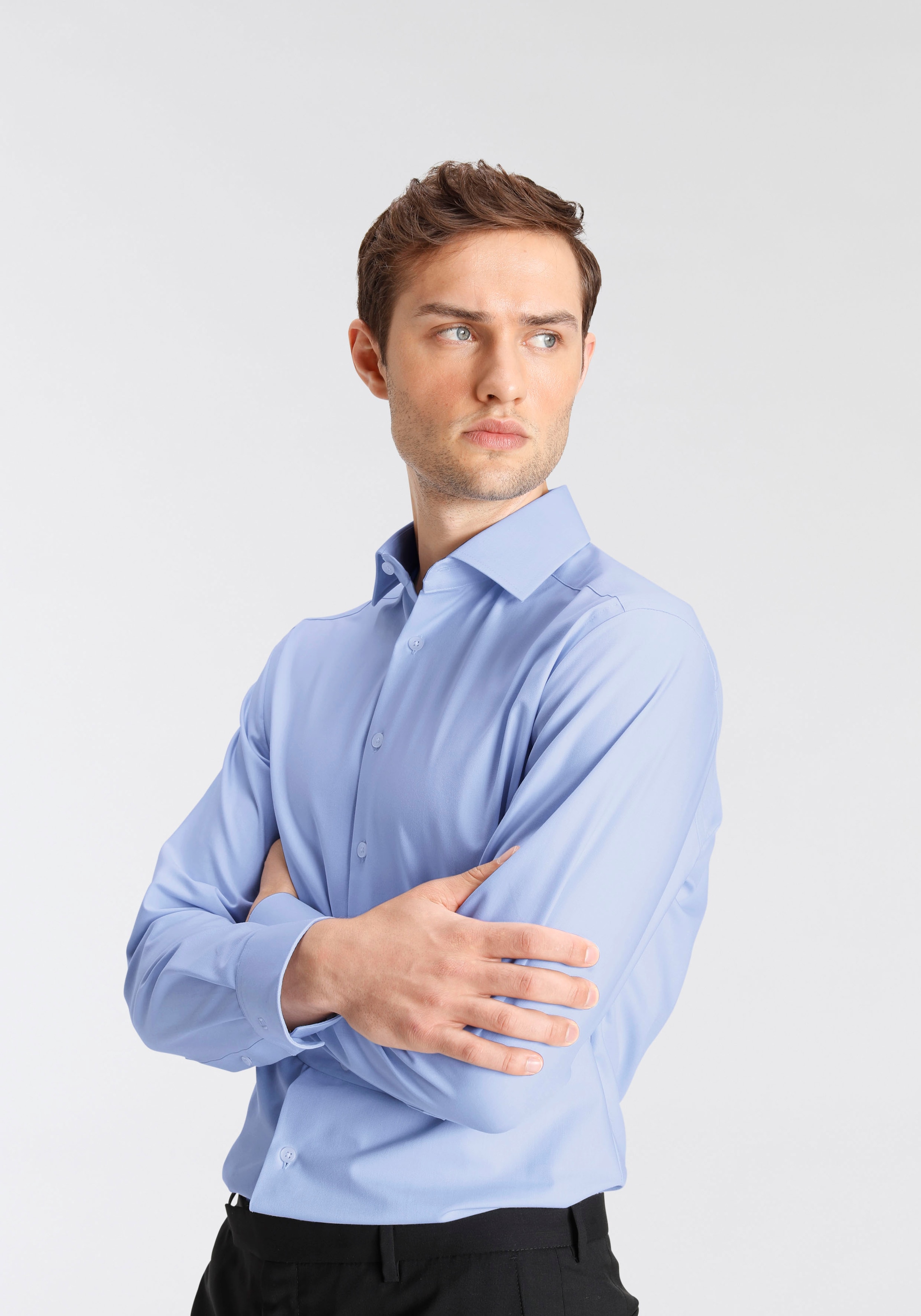 OLYMP Businesshemd »Luxor modern fit« Comfort Stretch, Climate Control