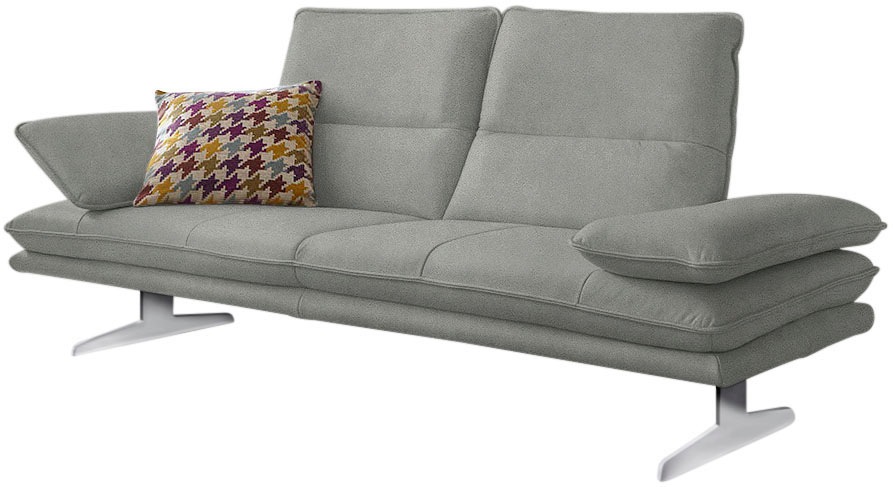 W.SCHILLIG 2,5-Sitzer »broadway Designsofa mit hohem Sitzkomfort« Sitztiefenverstellung, Kopfteil- & Seitenteilverstellung, Breite 236cm