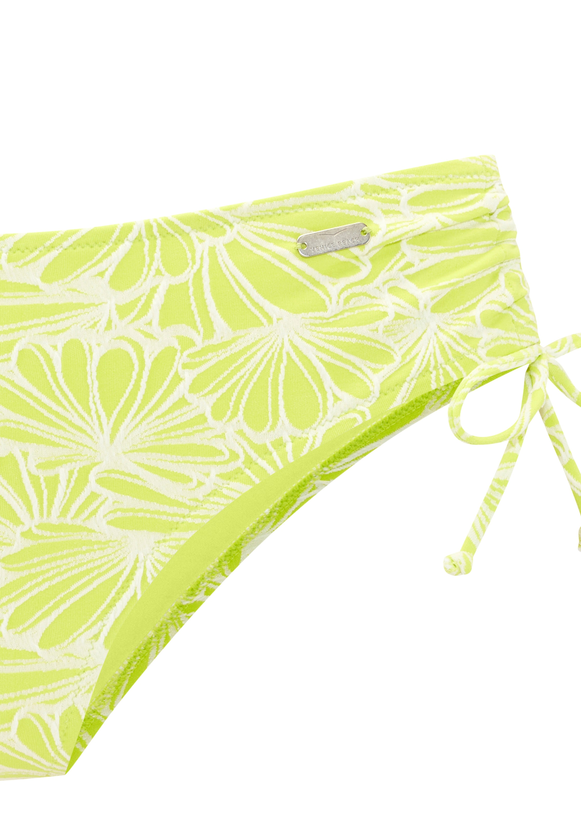 Venice Beach Bikini-Hose »Peony«, in höherer Schnittform und modischer Strukturware