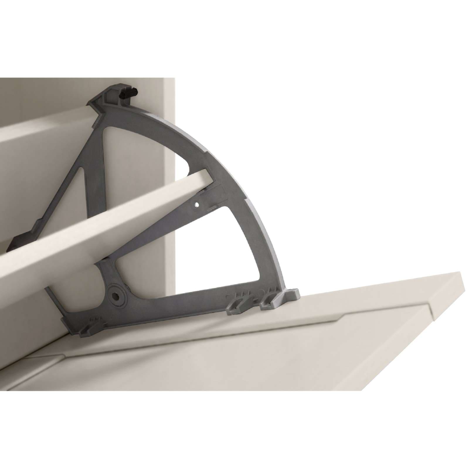OTTO home Schuhschrank »Heide« Breite 90cm, mit Schubkasten, 2 Klappen und Facettenfront, Höhe 103cm