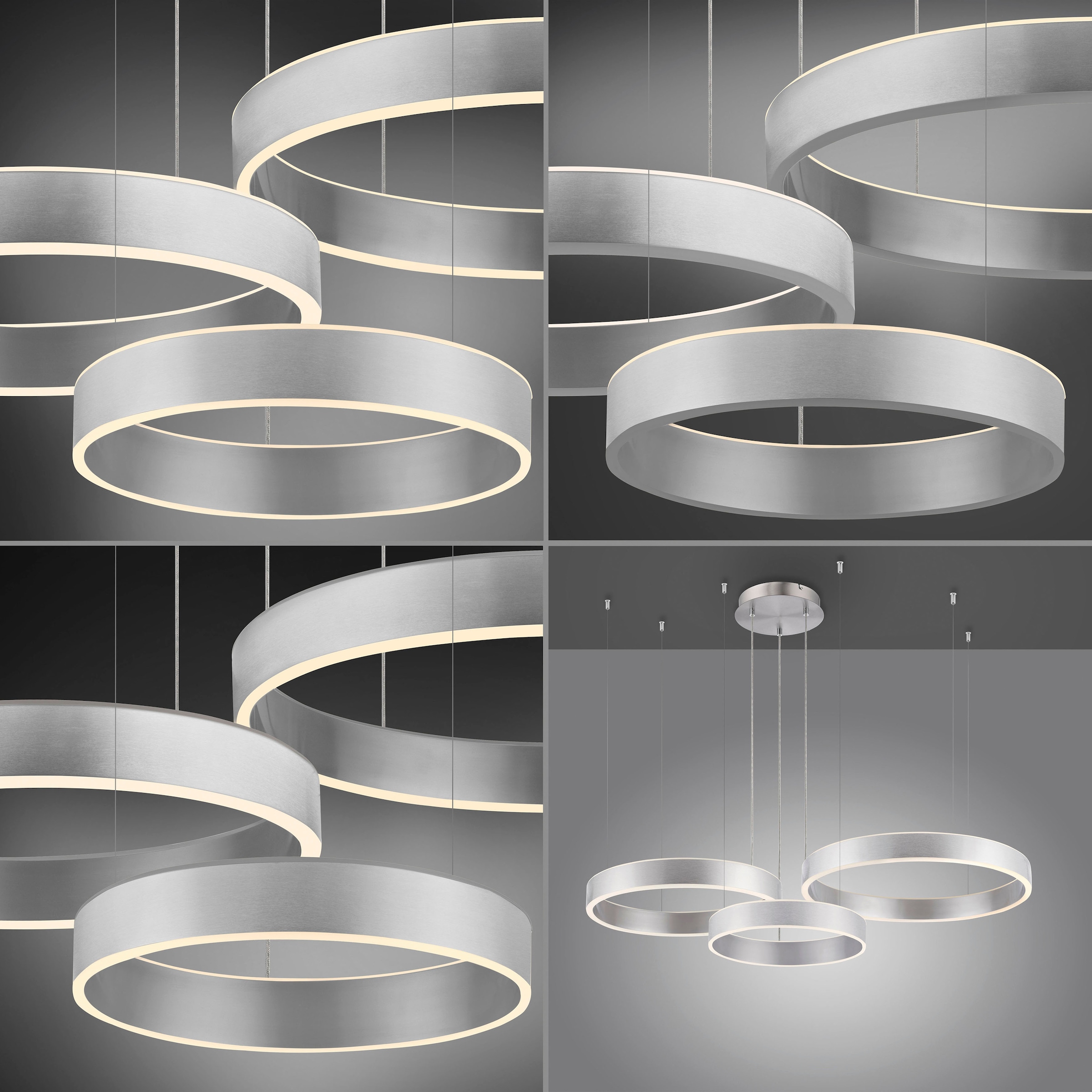 Paul Neuhaus Pendelleuchte »SCULLI«, 2 flammig, Leuchtmittel LED-Board | LED fest integriert
