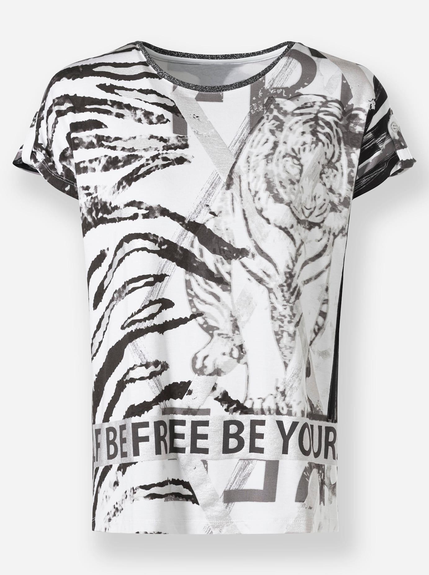 heine Kurzarmshirt »Druck-Shirt«, (1 tlg.)