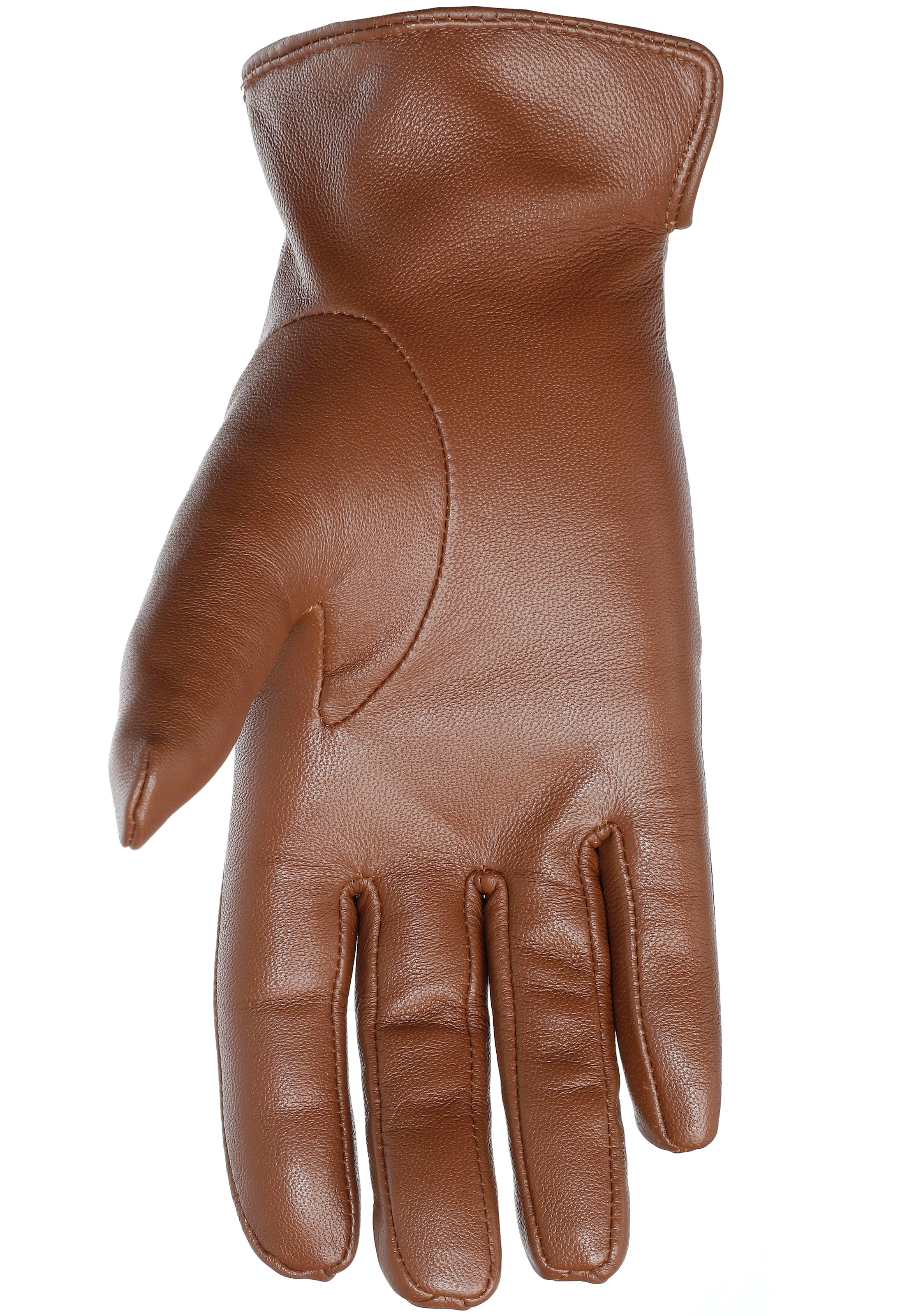 brauner Handschuh aus Leder für Damen