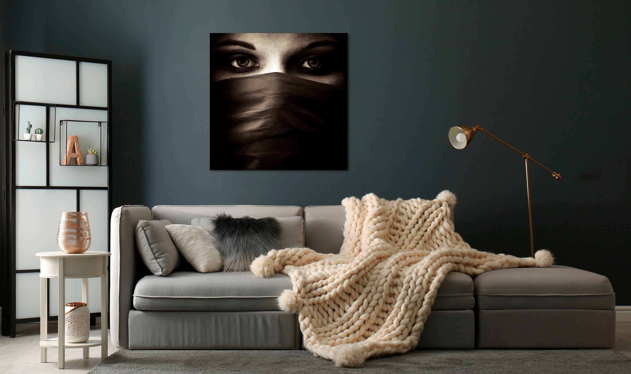 queence Acrylglasbild »Elton«, Gesicht-Religion-Kunst-Frau-Bilder von Frauen, (1 St.), Fine Art-Print in Galeriequalität