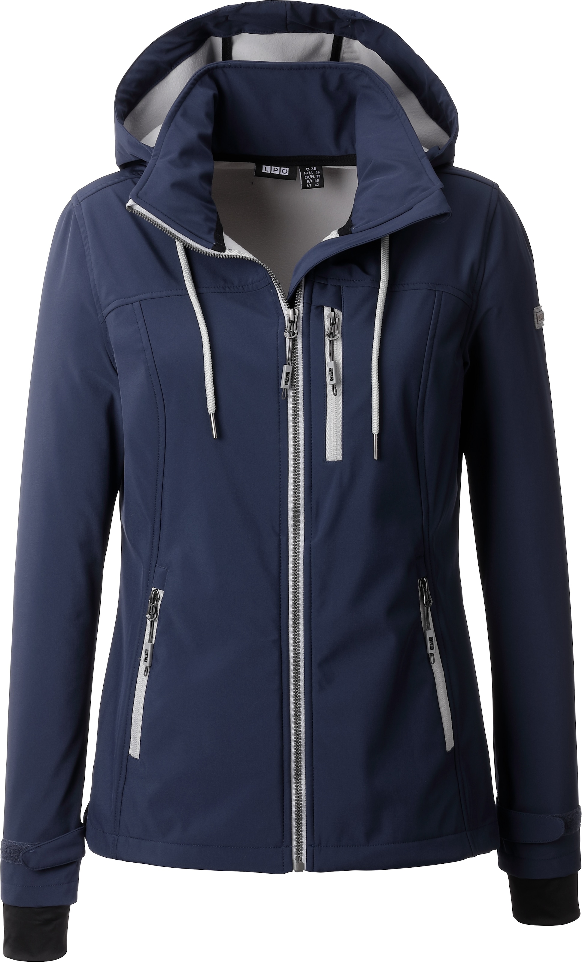 DEPROC Active Softshelljacke »DECORAH PEAK V WOMEN«, mit abnehmbarer Kapuze