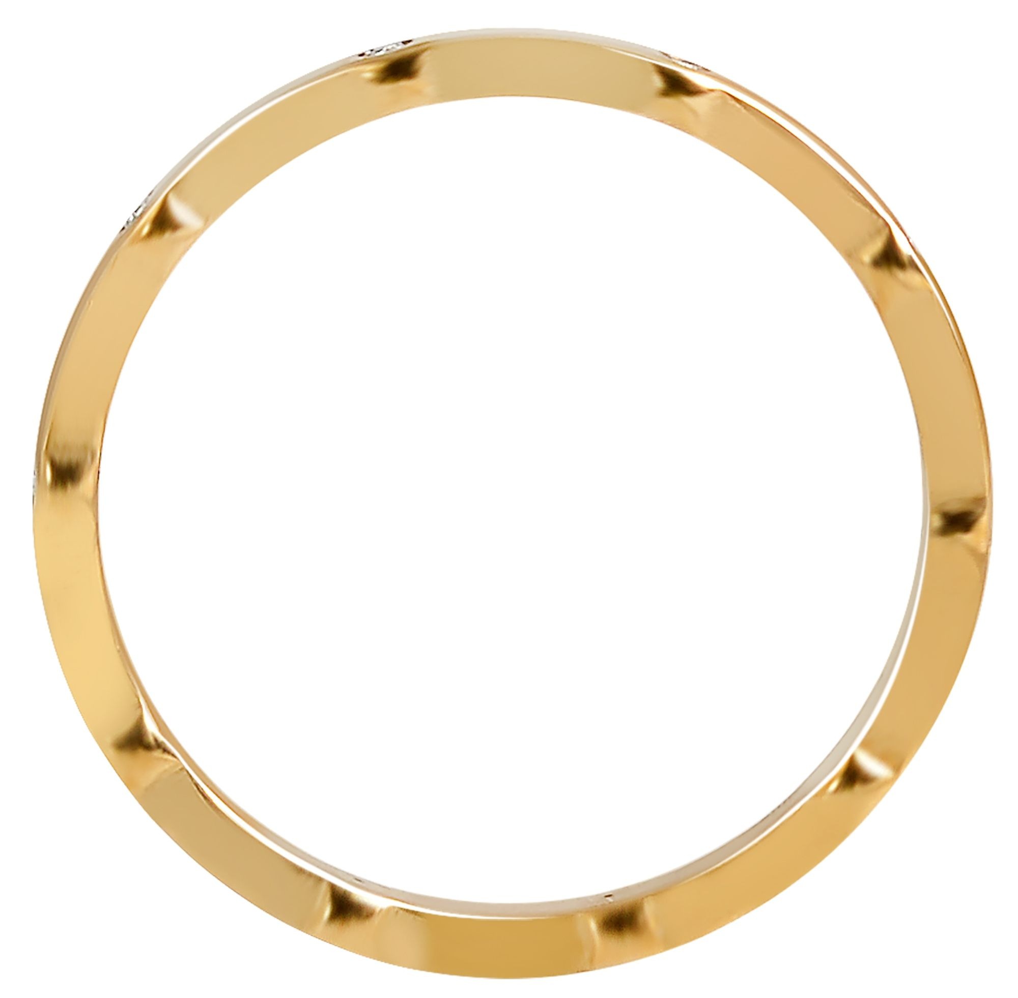 Adelia´s Fingerring »Damen Ring aus Edelstahl mit Strass Steinchen«