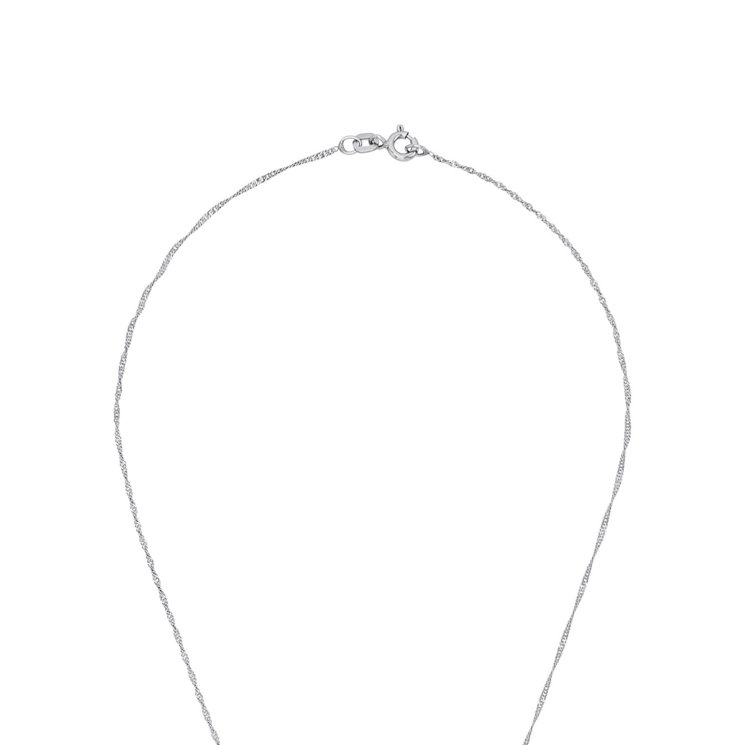 Amor Kette mit Anhänger »Rosenblüte/Blätter« mit Zirkonia (synth.) - mit Perlmutt