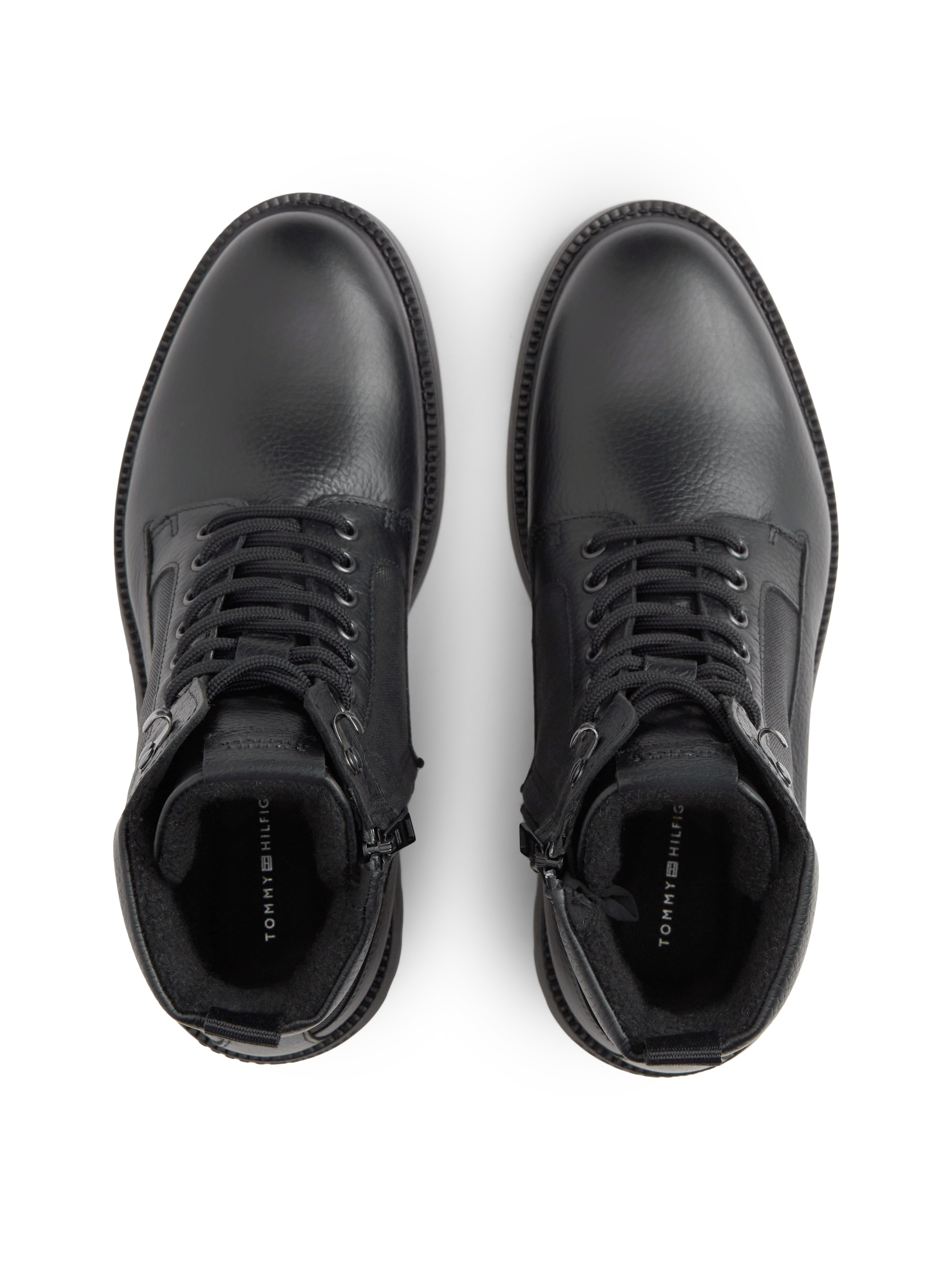 Tommy Hilfiger Schnürstiefelette »CORPORATE CASUAL MIX W WPM BOOT«  Workerboots, Schnürboots mit modischen Ösen und Nieten