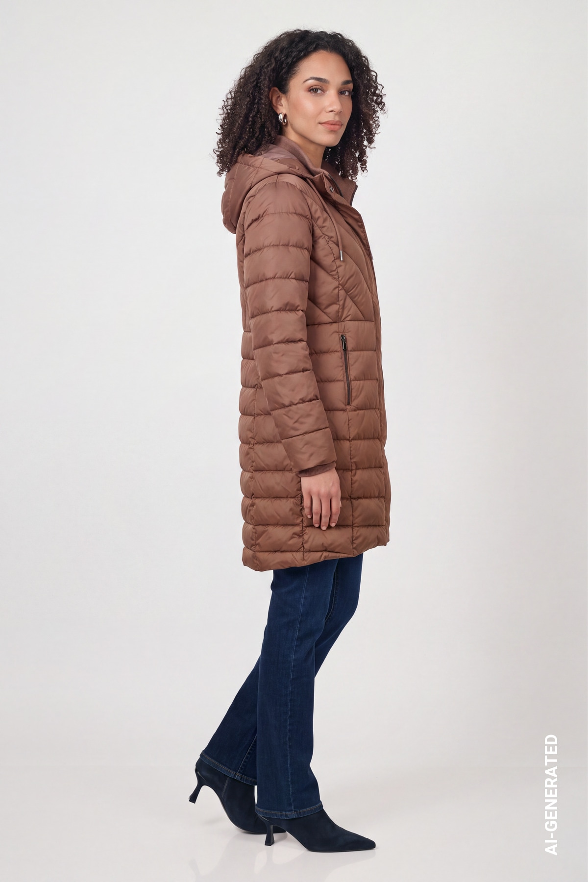 Monari Steppmantel Regular fit mit Kapuze