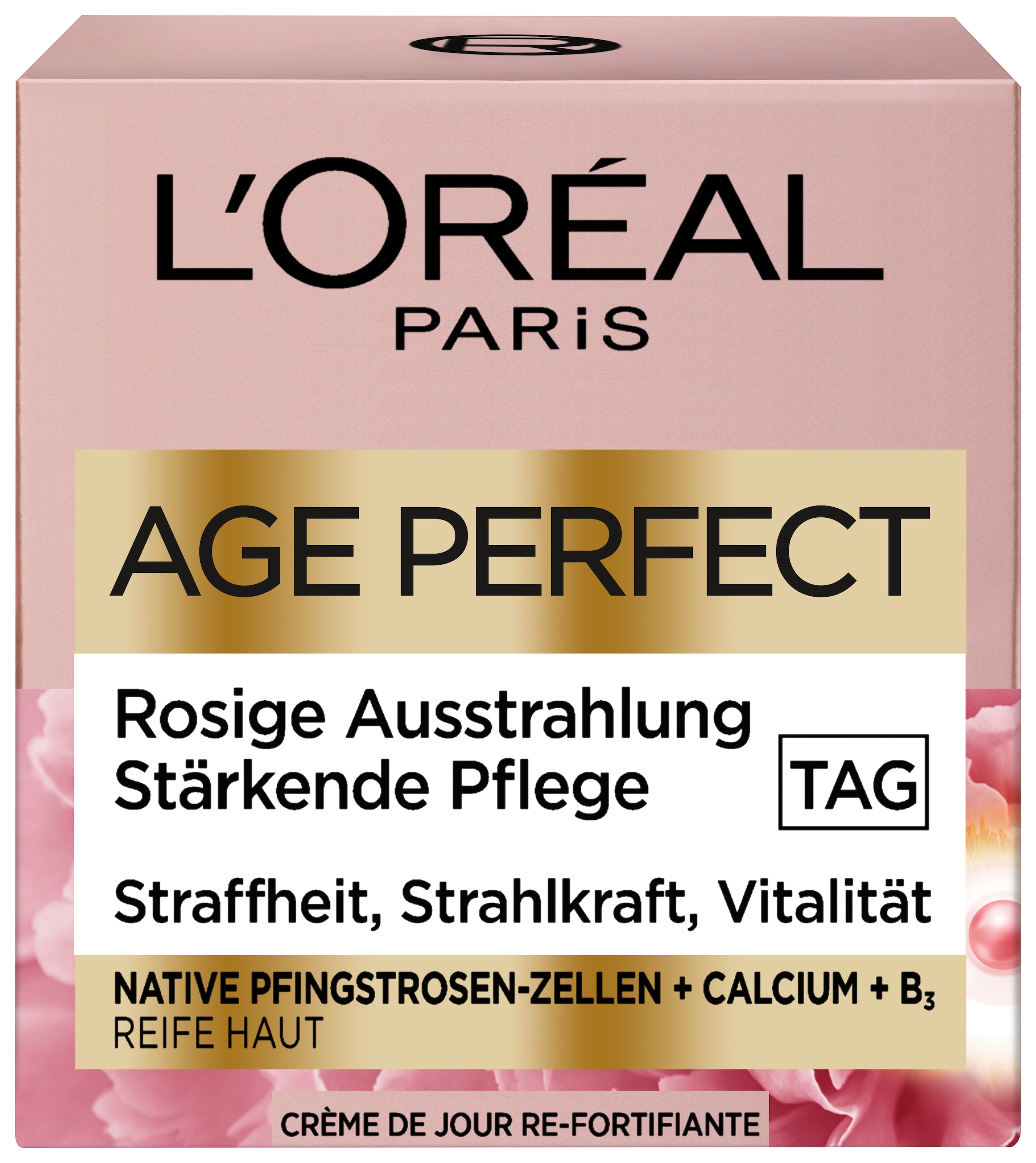 L'ORÉAL PARIS Feuchtigkeitscreme »Age Perfect Golden Age Rosé-Tagespflege«, mit hoher Wirksamkeit