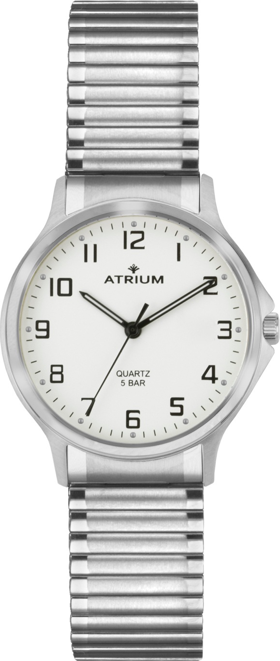 Atrium Quarzuhr Armbanduhr, Damenuhr, Edelstahlarmband, analog
