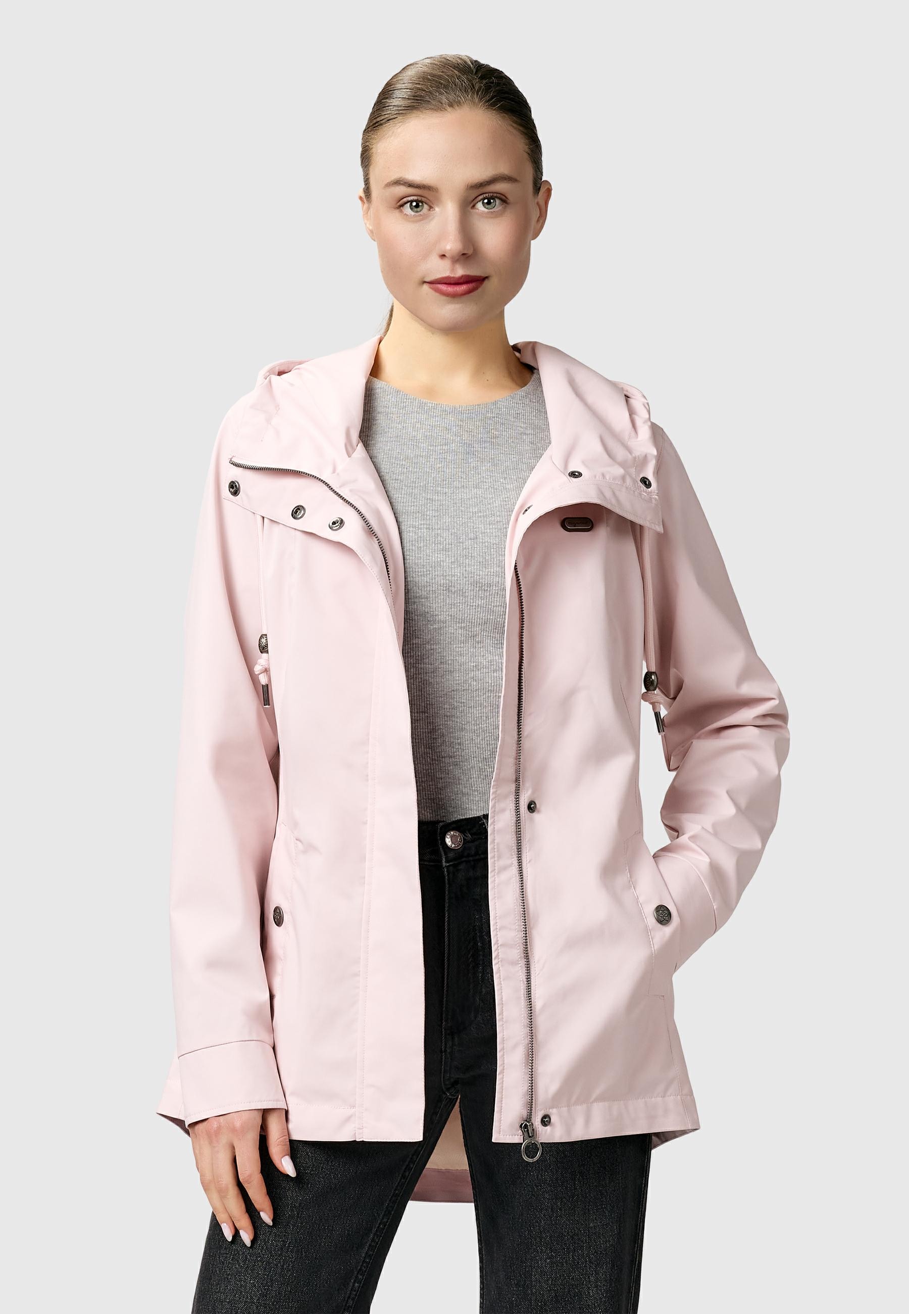 Ragwear Outdoorjacke »Outdoorjacke Alvena Summer YOUMODO« mit Kapuze Wasserdichte und atmungsaktive Übergangsjacke