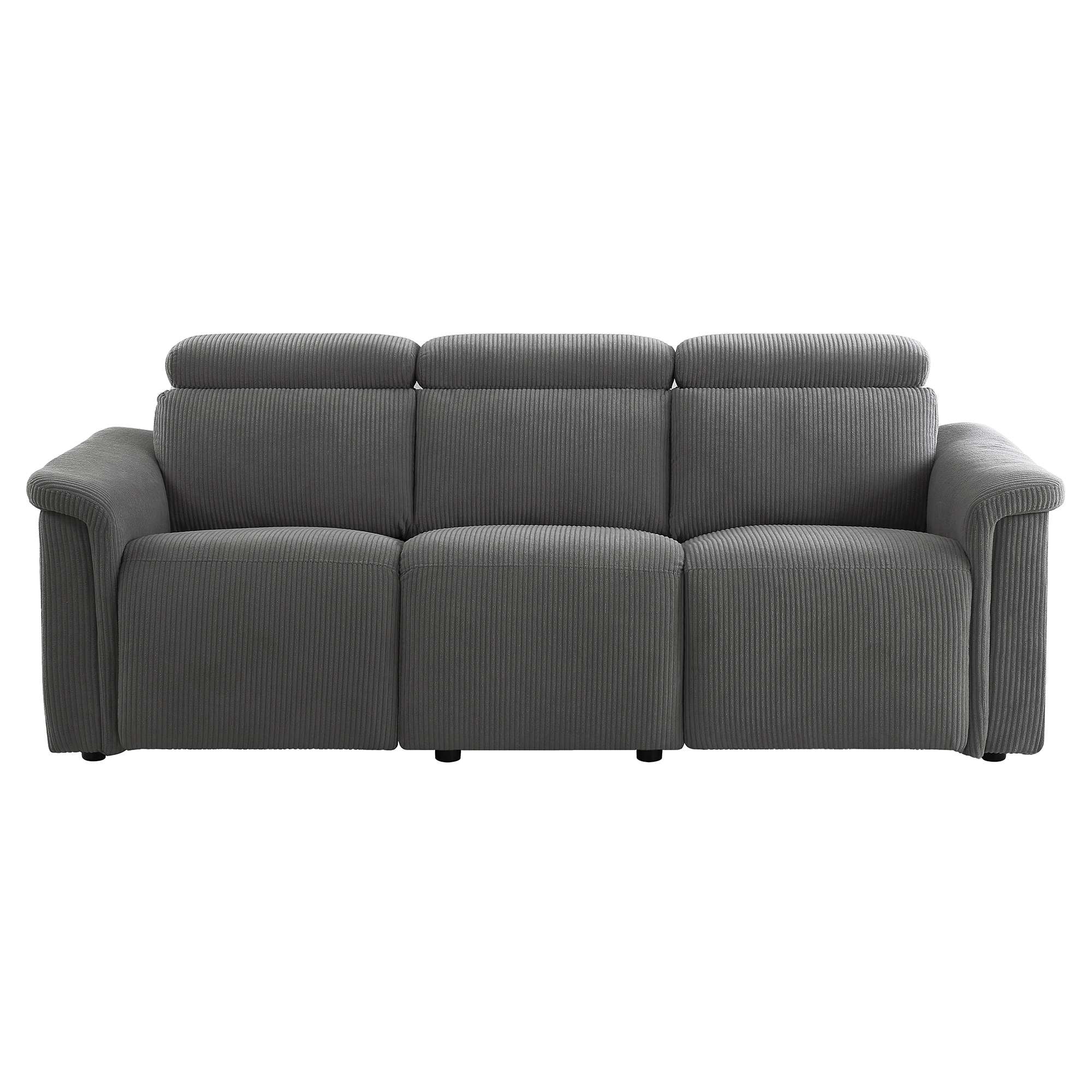 OTTO home 3-Sitzer »LUND NEW Cord (219cm), manuelle/elektrische Relaxfunktion in 2 Sitzen« USB-A/C bei elektrischer Variante und Kopfteilverstellung