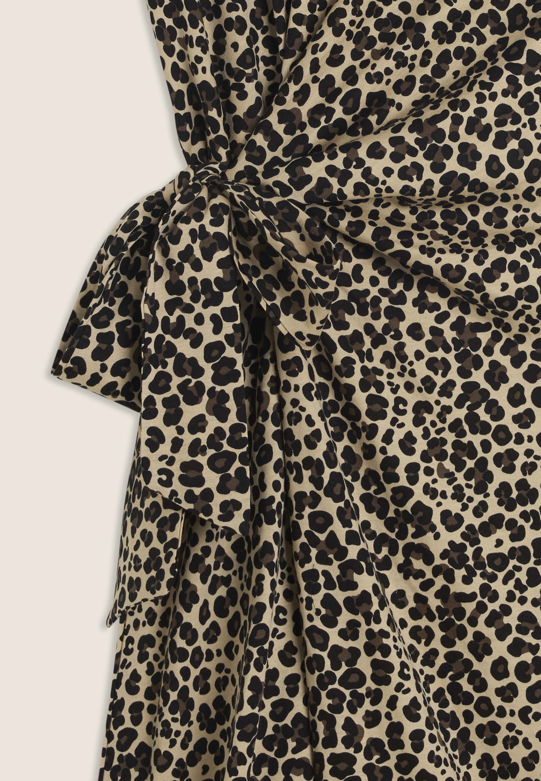 Freddy Jerseykleid »Jersey Cotton Dress« mit Raffung am Bauch, Leoprint