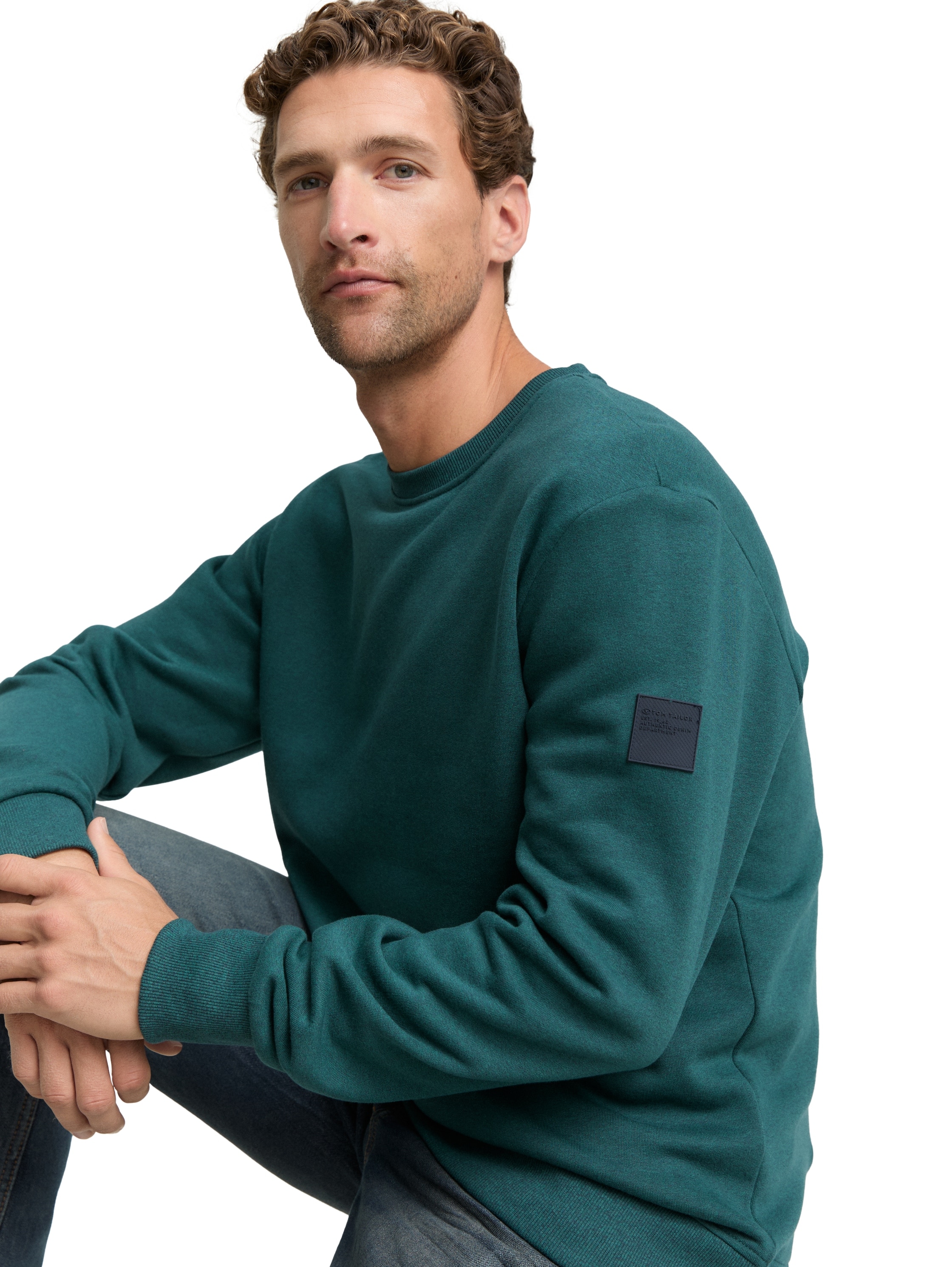 TOM TAILOR Sweatshirt, mit Logo Stickerei am Arm