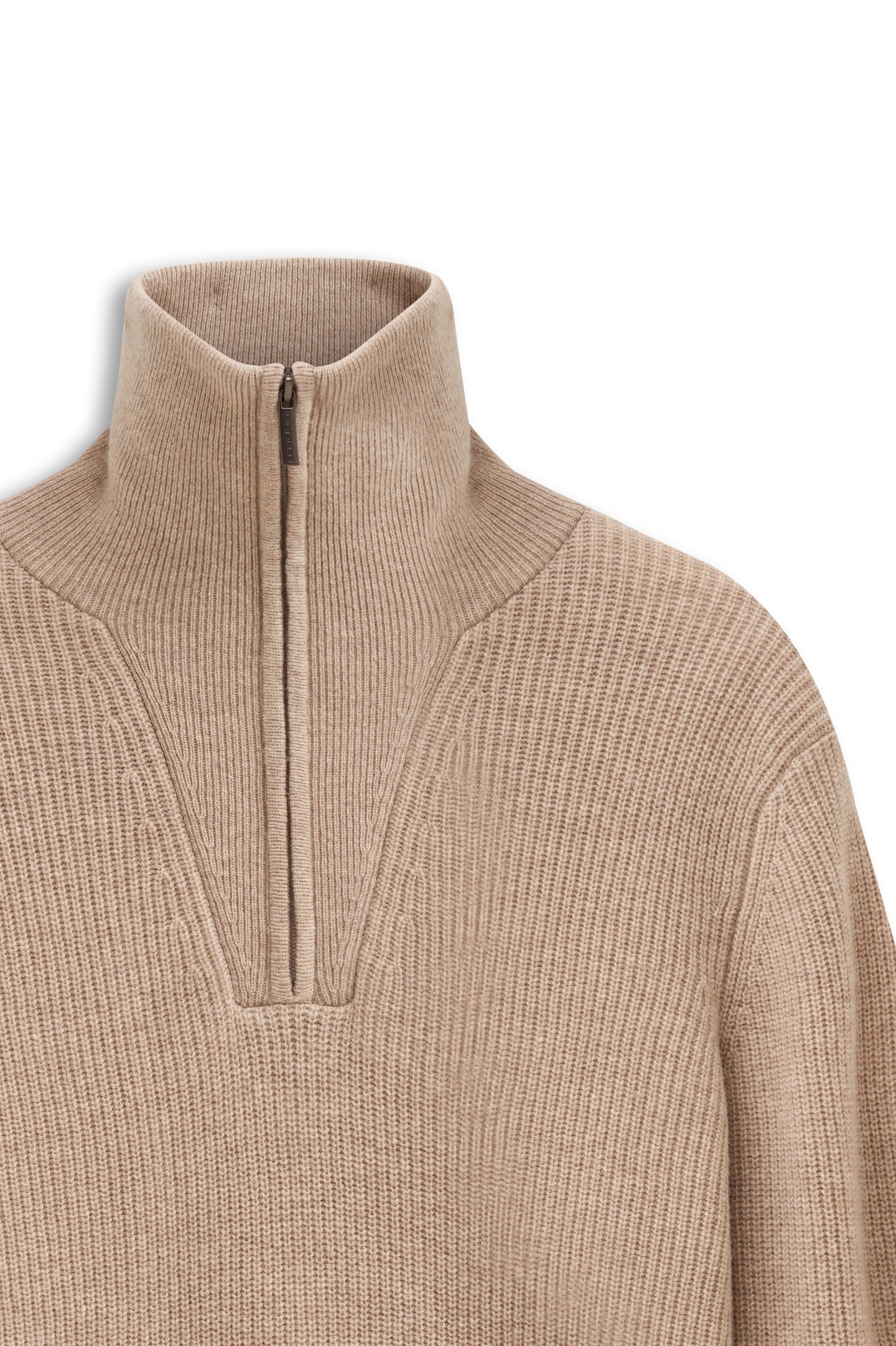 bugatti Troyer »Regular Fit« mit Ripp-Struktur & hohem Stehkragen