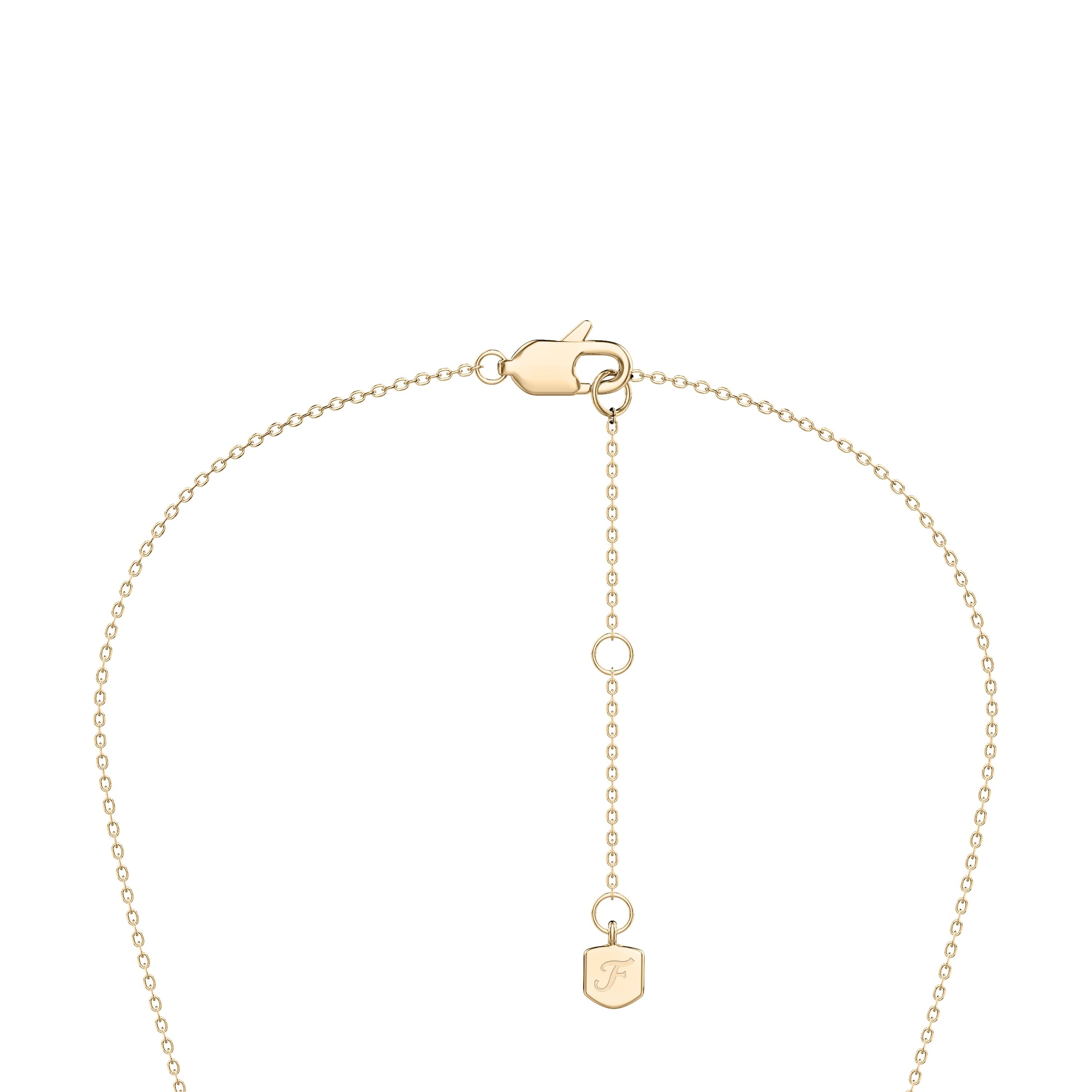 Fossil Kette mit Anhänger »Schmuck Geschenk Edelstahl Medaillon zum Öffnen Blume Sutton« mit Perlmutt