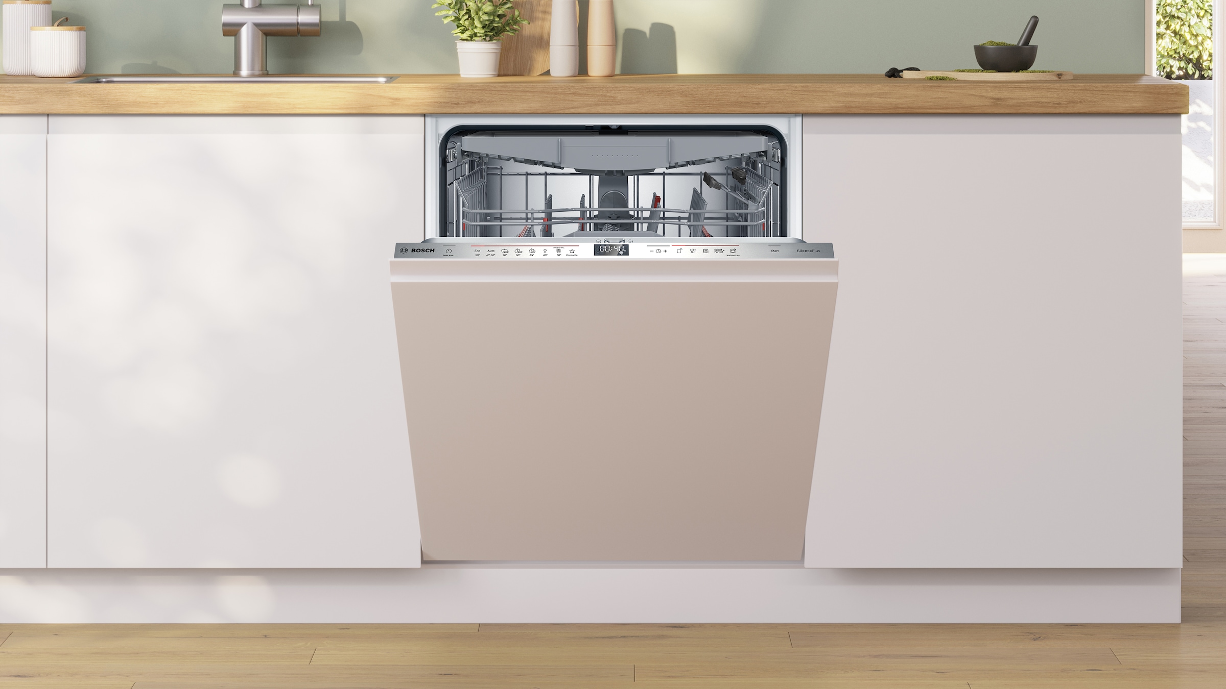 BOSCH vollintegrierbarer Geschirrspüler XXL, Serie 6 »SBD6ECX12E«, 14 Maßgedecke
