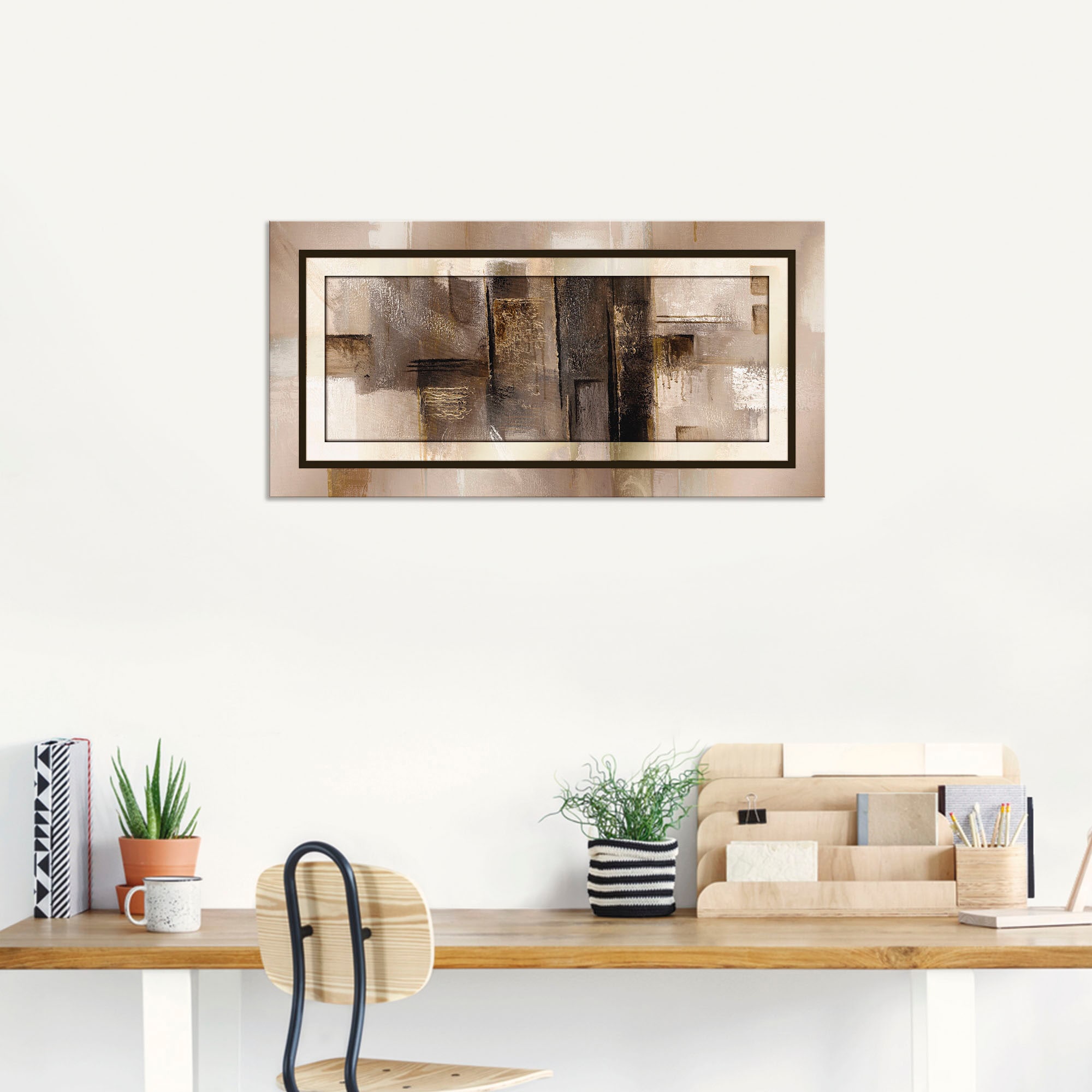 Artland Wandbild »Quadrate - abstrakt 1« Muster 1 Stk. tlg. als Alubild, Leinwandbild in verschied. Größen