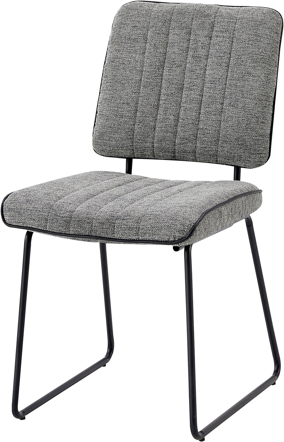 byLIVING Kufenstuhl »Liam 4er-Set«, (Set), 4 St., Webstoff, moderner Stuhl im praktischen 4er-Set mit Metallgestell