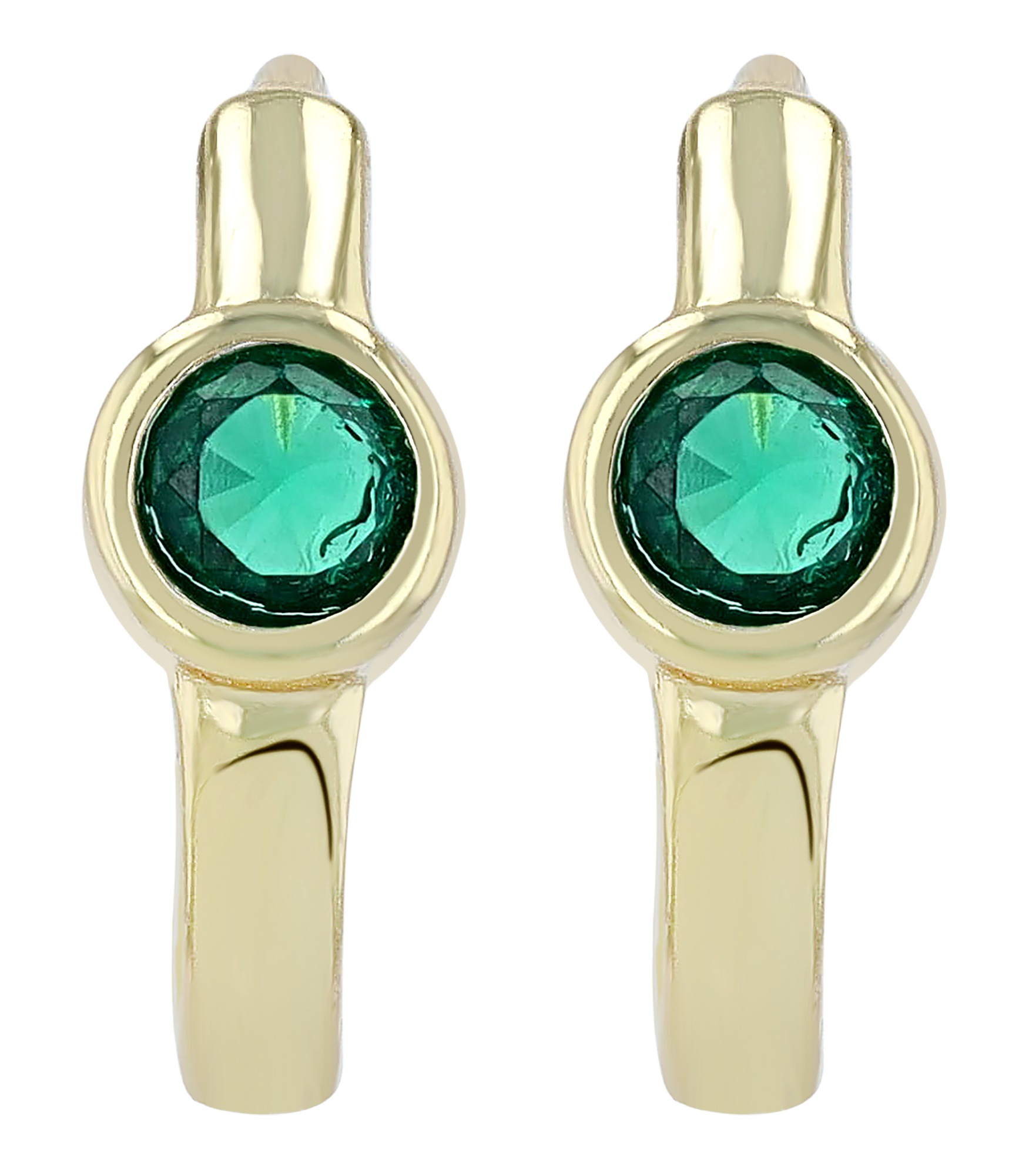 Adelia´s Paar Creolen »Damen Ohrringe ¿ Klappcreole aus 925 Silber mit Zirkonia«