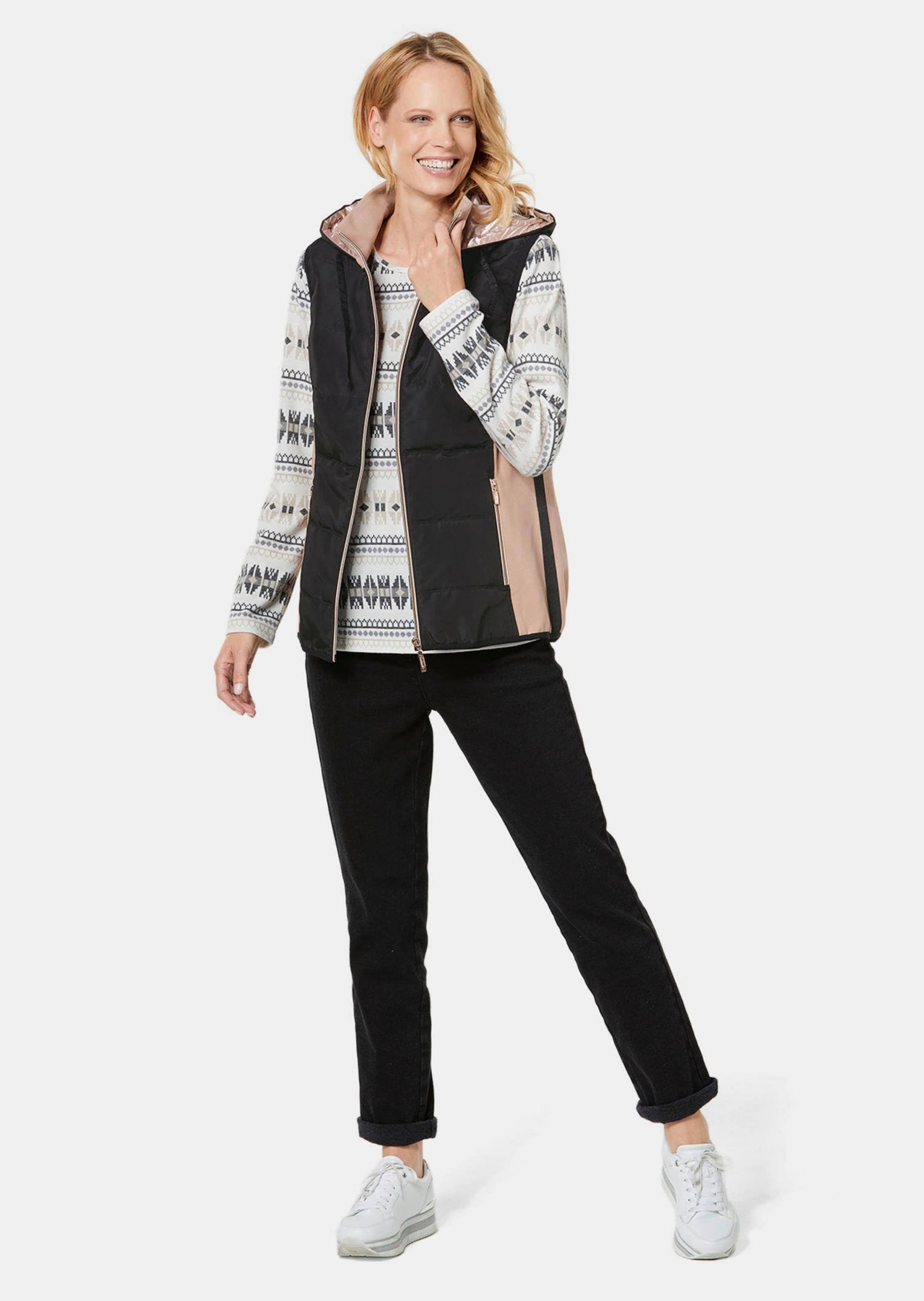 GOLDNER Kurzweste »Sportive Weste mit vielen Details«