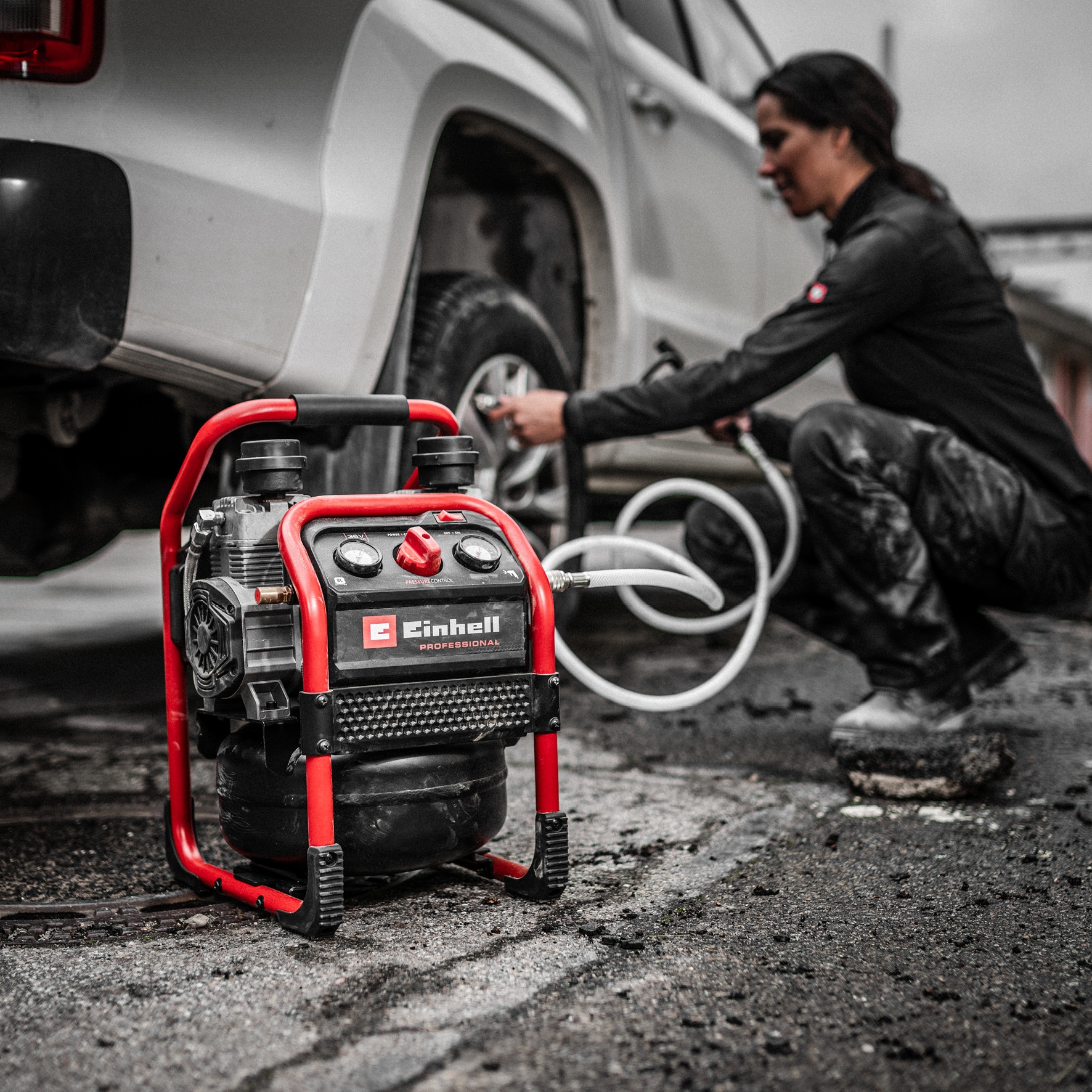 Einhell Kompressor »SILENZZO 36/210«, ohne Akku und Ladegerät