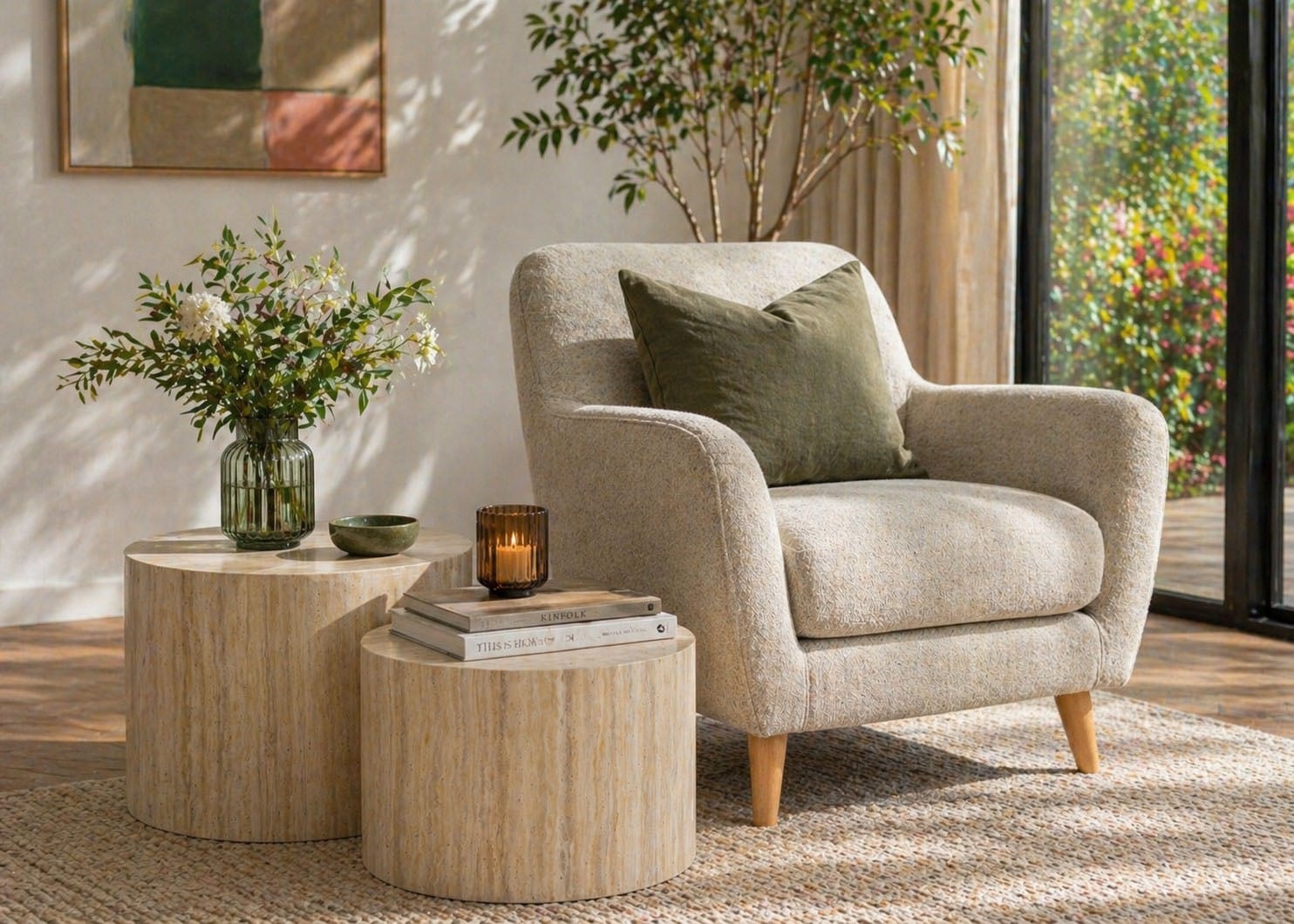 ACTONA GROUP Couchtisch »Dice 2er Set - Steinoptik, modern & stilvoll, skandinavischen Design« Couchtisch, Beistelltisch, OTTOs Choice,  OTTOs Choice, Pflegeleichter Beistelltisch, vielseitig, robust