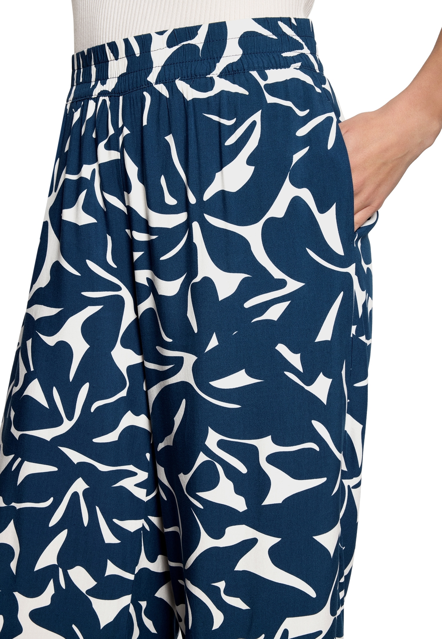 Zero Relaxhose »Casual-Hose mit Print.«
