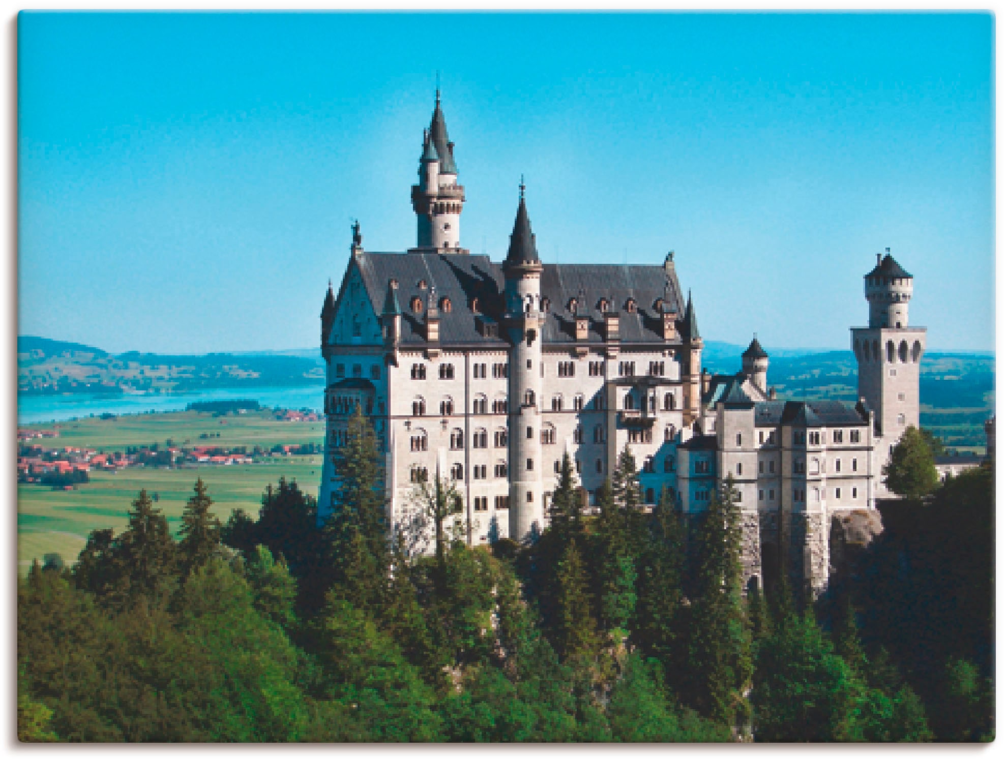 Neuschwanstein Gebäude, oder Leinwandbild, online als versch. (1 St.), OTTO bei Wandbild »Schloss Bayern«, Poster Artland Wandaufkleber in Größen
