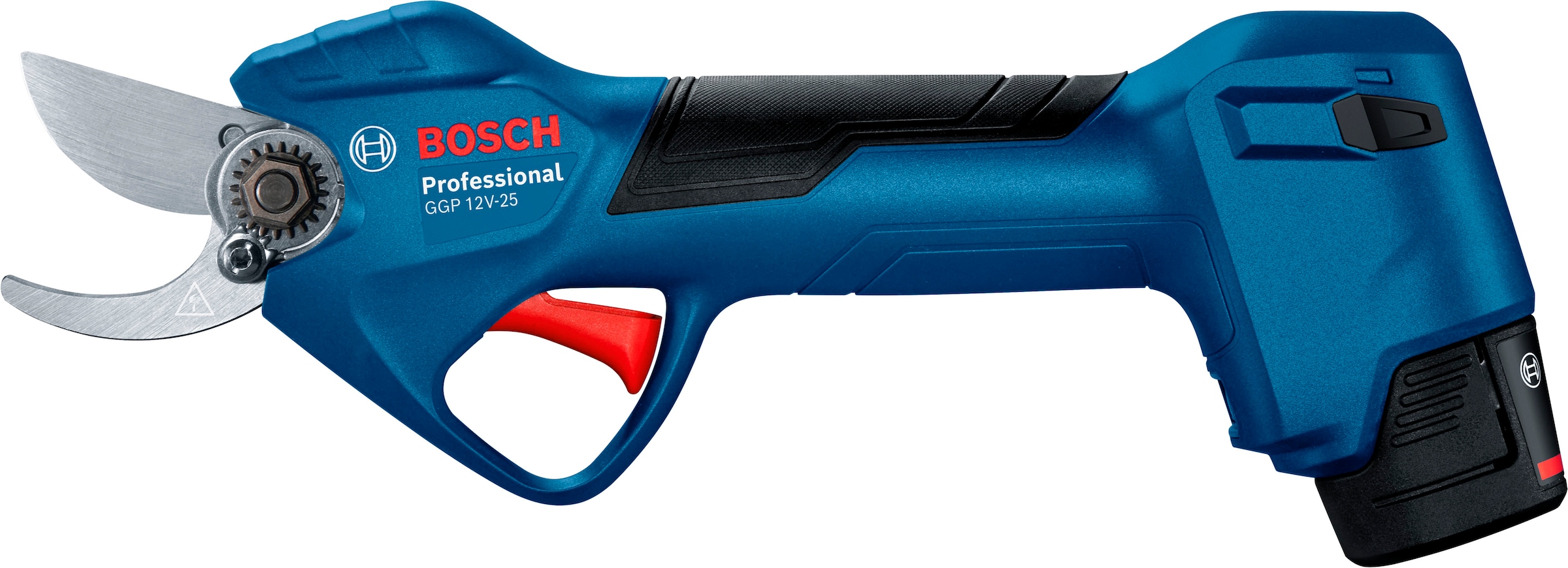 Bosch Professional Akku-Astschere »»GGP 12V-25« Complete Kit«, (BxLxH: 14x34x15 cm), Inkl. 2 x Akku GBA 12V 3.0Ah