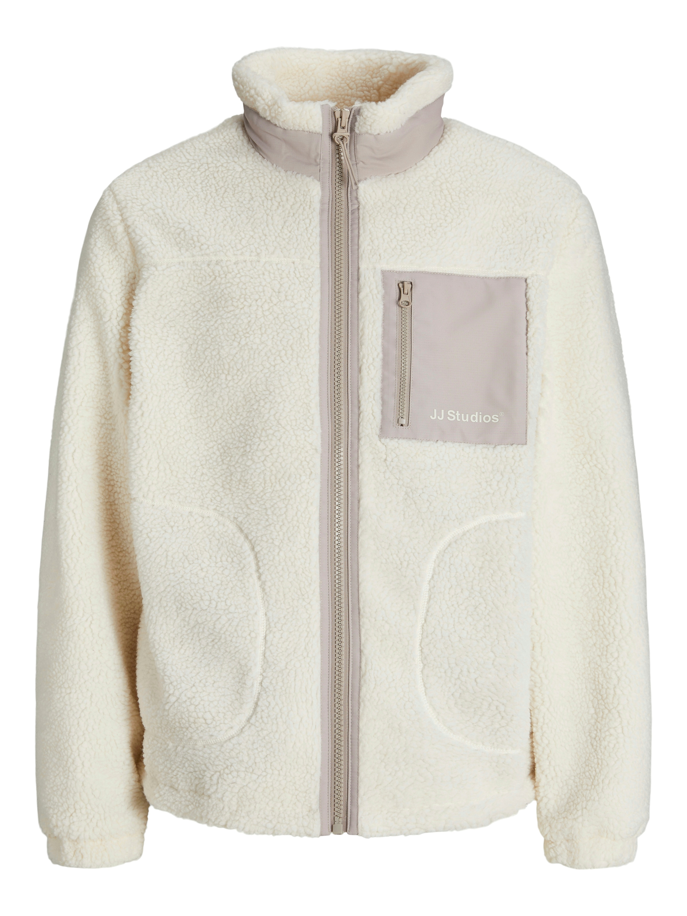 Jack & Jones Fleecejacke »JJESOHO TEDDY JACKET NOOS«, ohne Kapuze