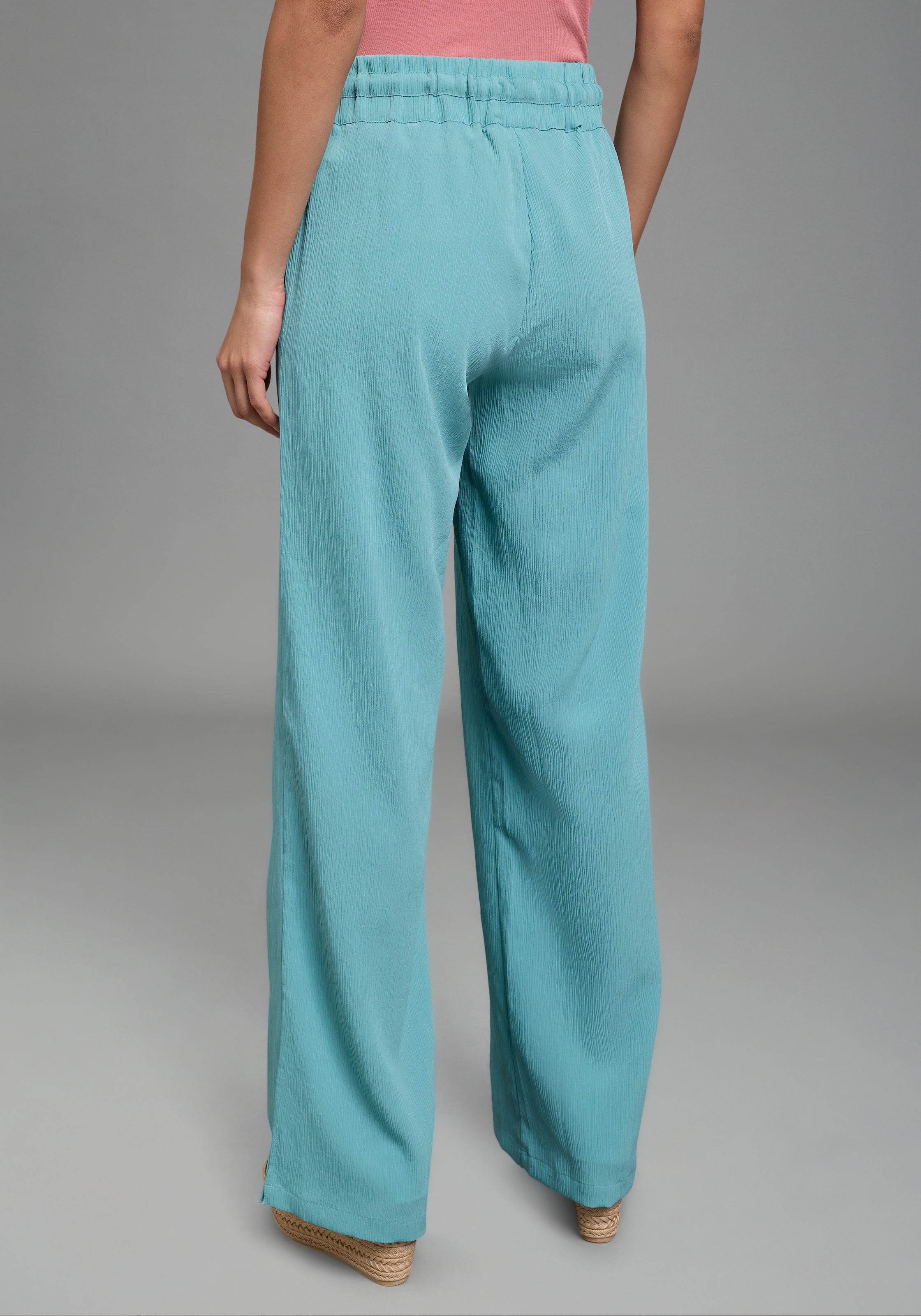 Laura Scott Schlupfhose  weite Hose, mit Gummizug am Bund, mit Schlitz am Beinabschluss