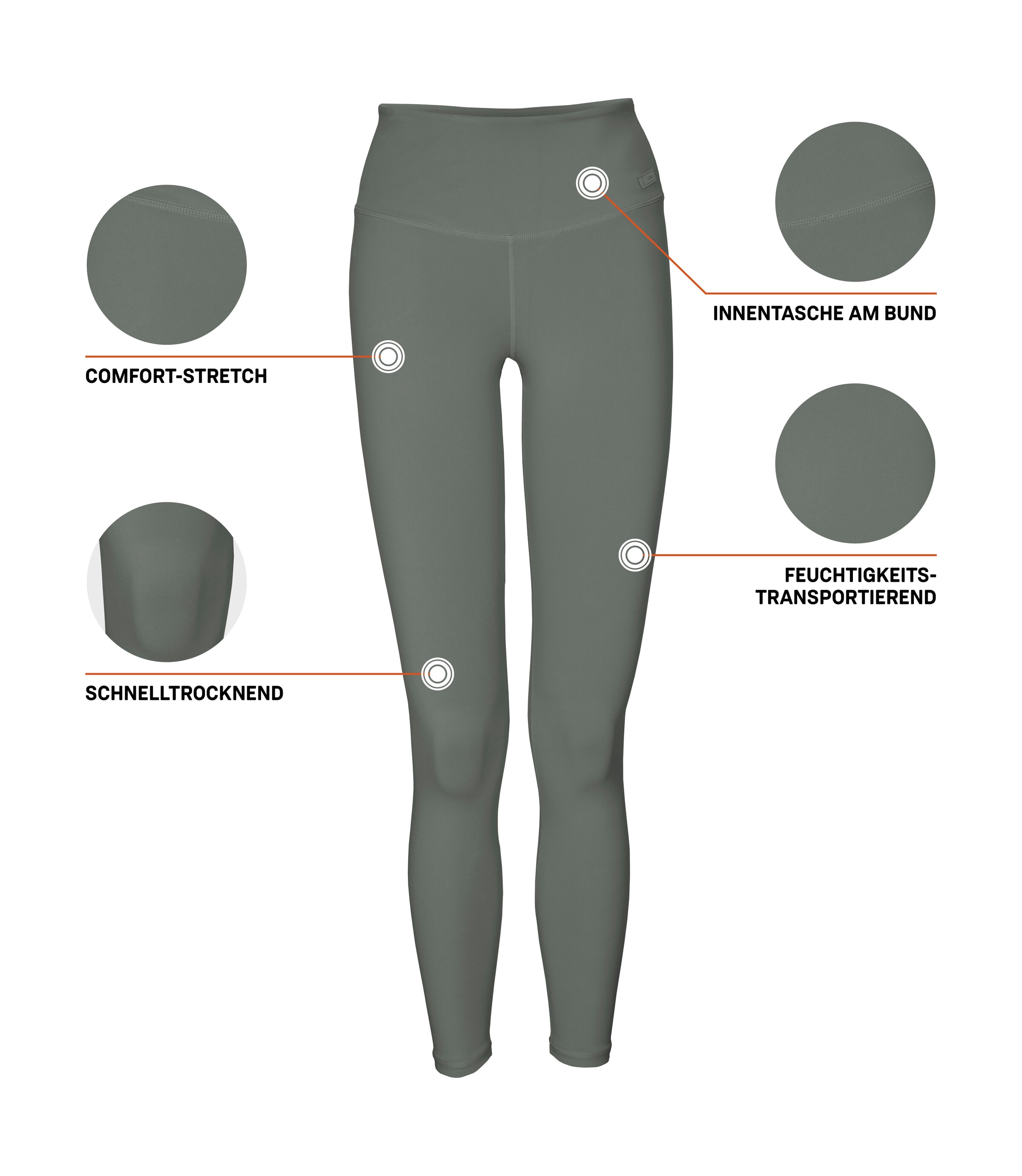 Killtec Leggings »KOS 171 WMN PNTS«  Weiche, strapazierfähige Leggings mit Stretch und Bundtasche