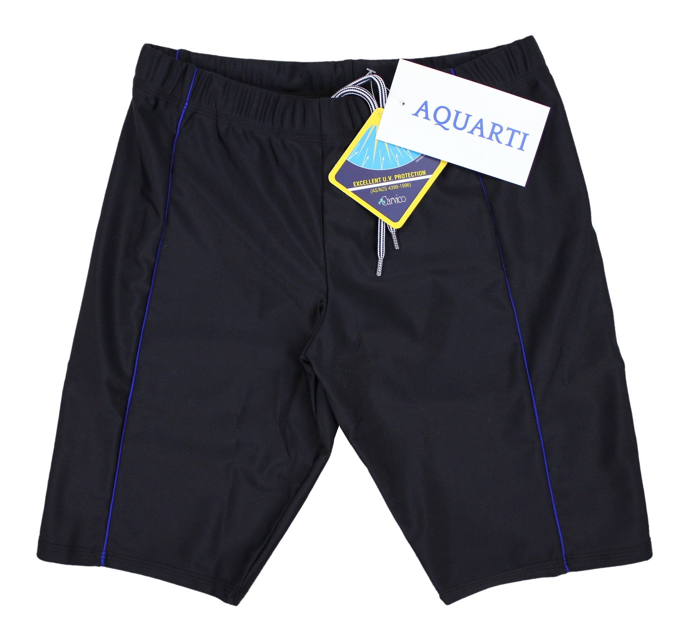 AQUARTI Badehose »Badehose Aquarti Herren Lange Badehose mit Kontrast-Paspel Jammer«