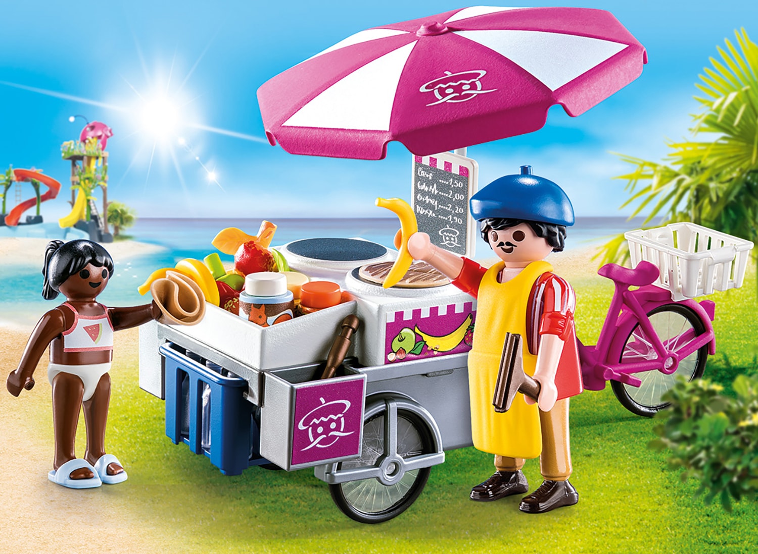 Playmobil® Konstruktions-Spielset »Mobiler CrÃªpes-Verkauf (70614), Family Fun«, (44 St.), Made in Europe