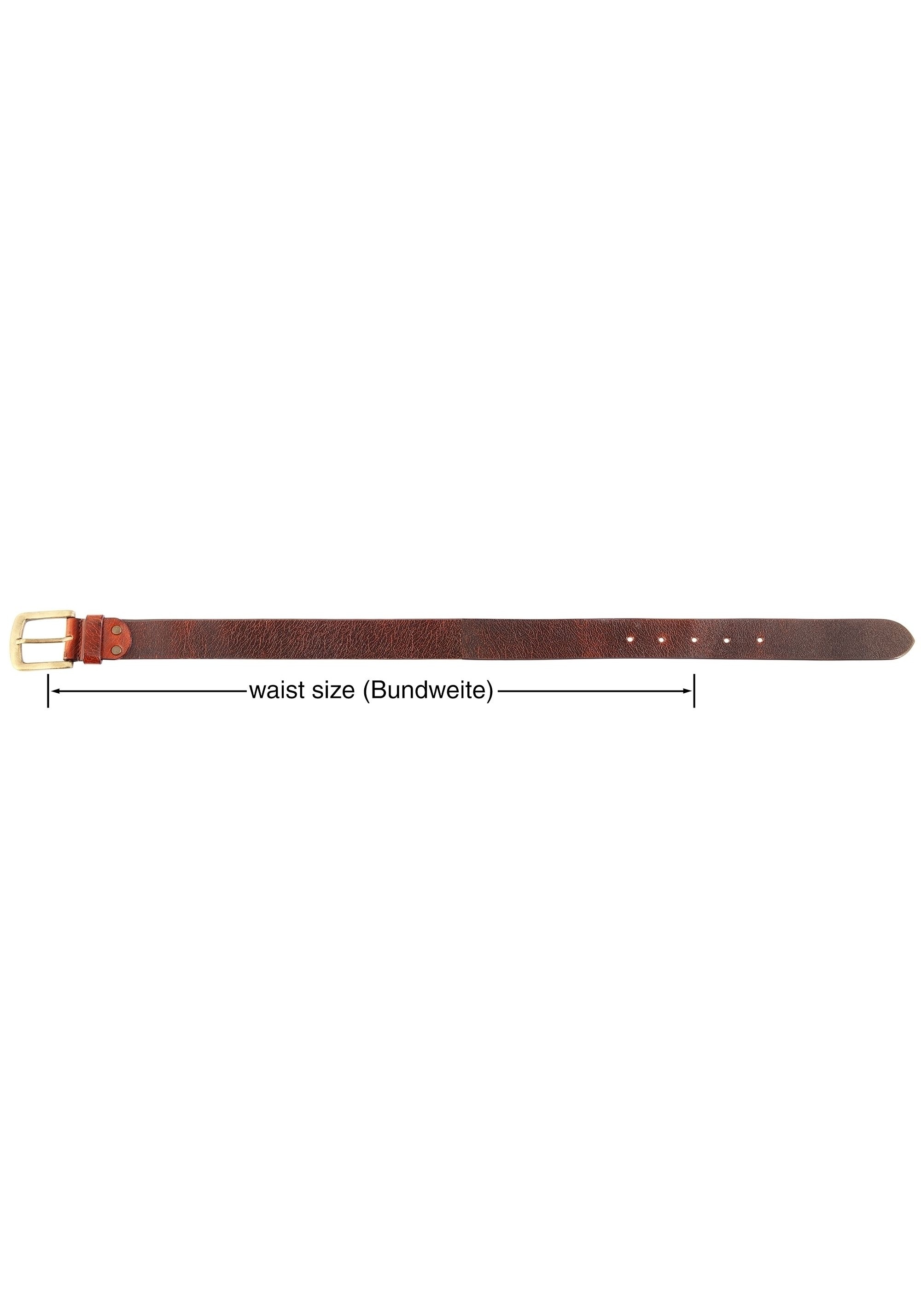 Leonardo Verrelli Ledergürtel »in braun aus hochwertiges Echt Leder, 80 cm - 150 cm (Bundweite)«