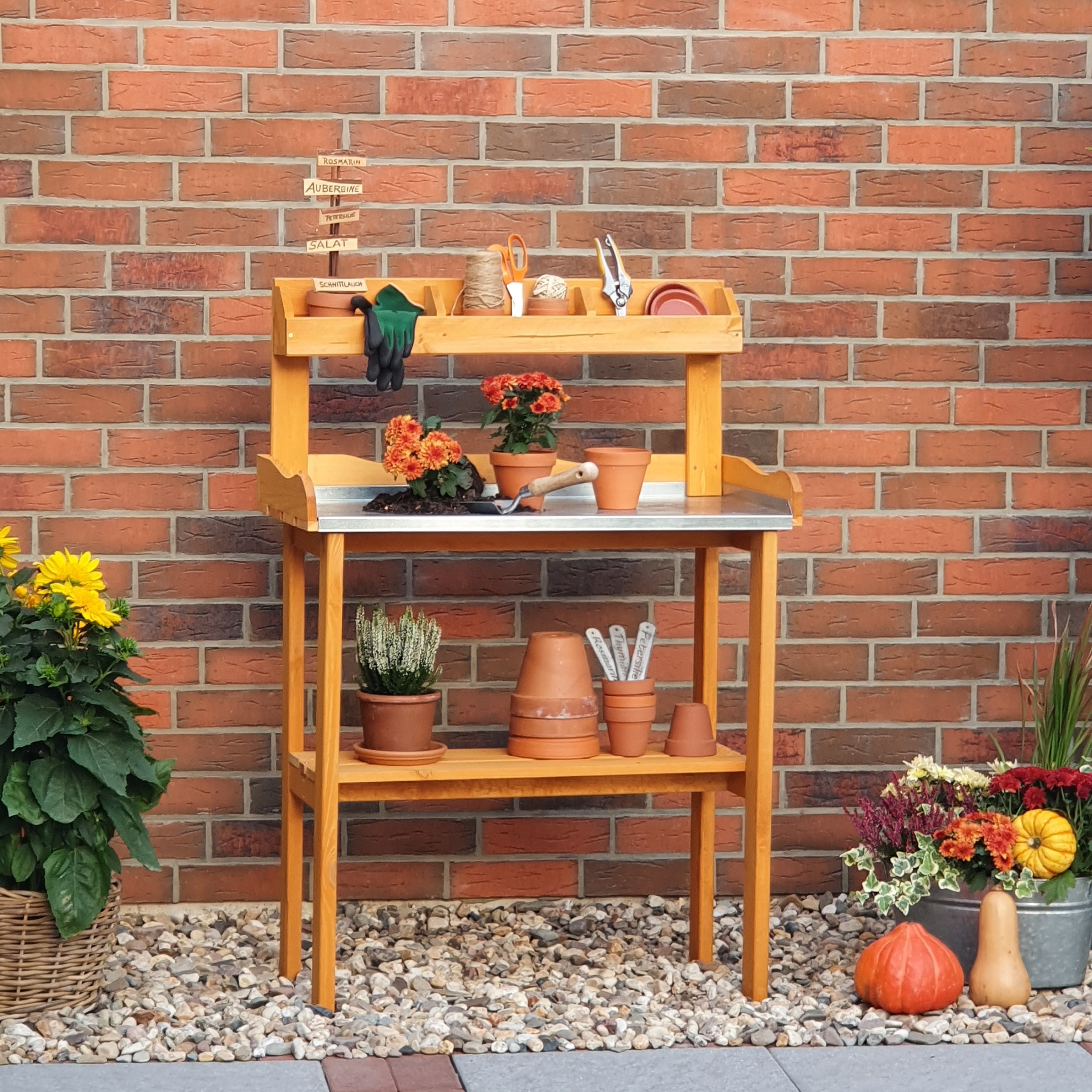 promadino Pflanztisch, BxTxH: 84x38x130 cm