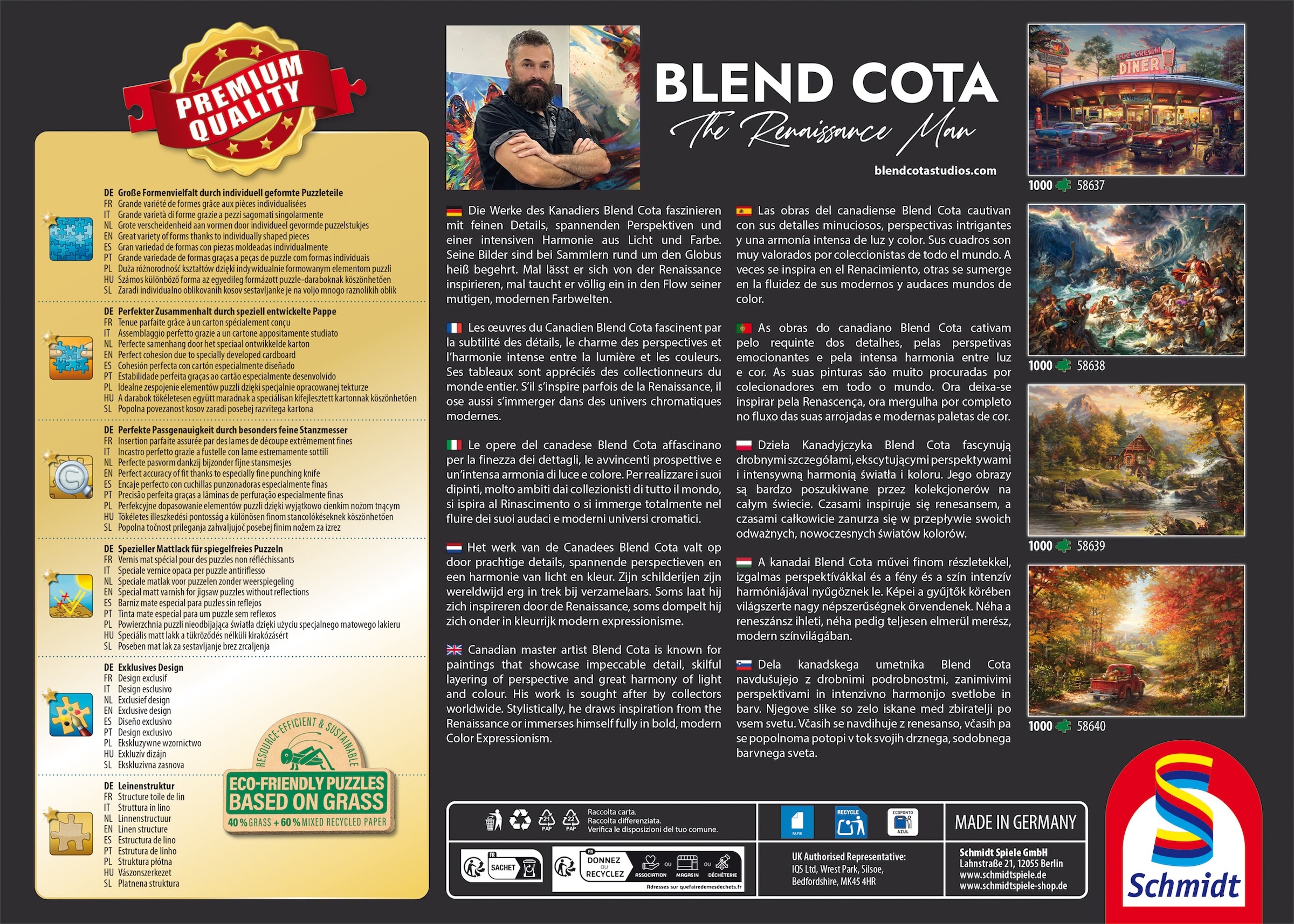 Schmidt Spiele Puzzle »Blend Cota, Sommerhaus« Made in Germany