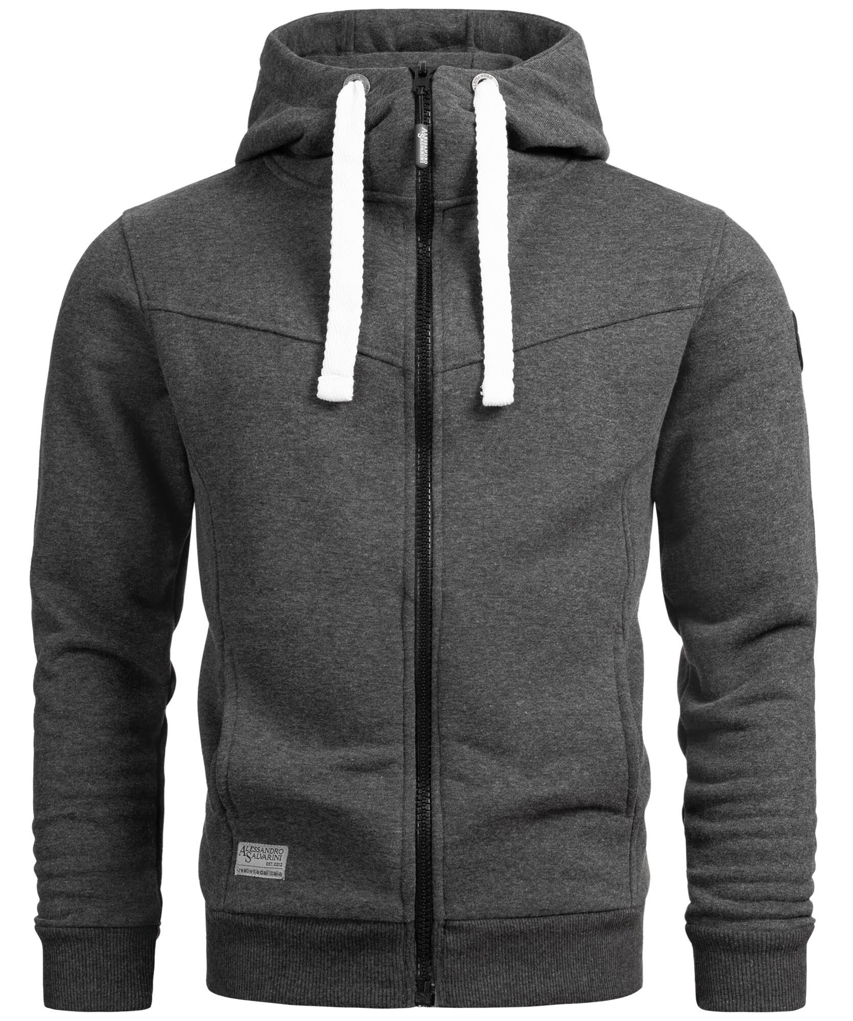 Alessandro Salvarini Kapuzensweatjacke »A. Salvarini Herren Sweatjacke AS123«